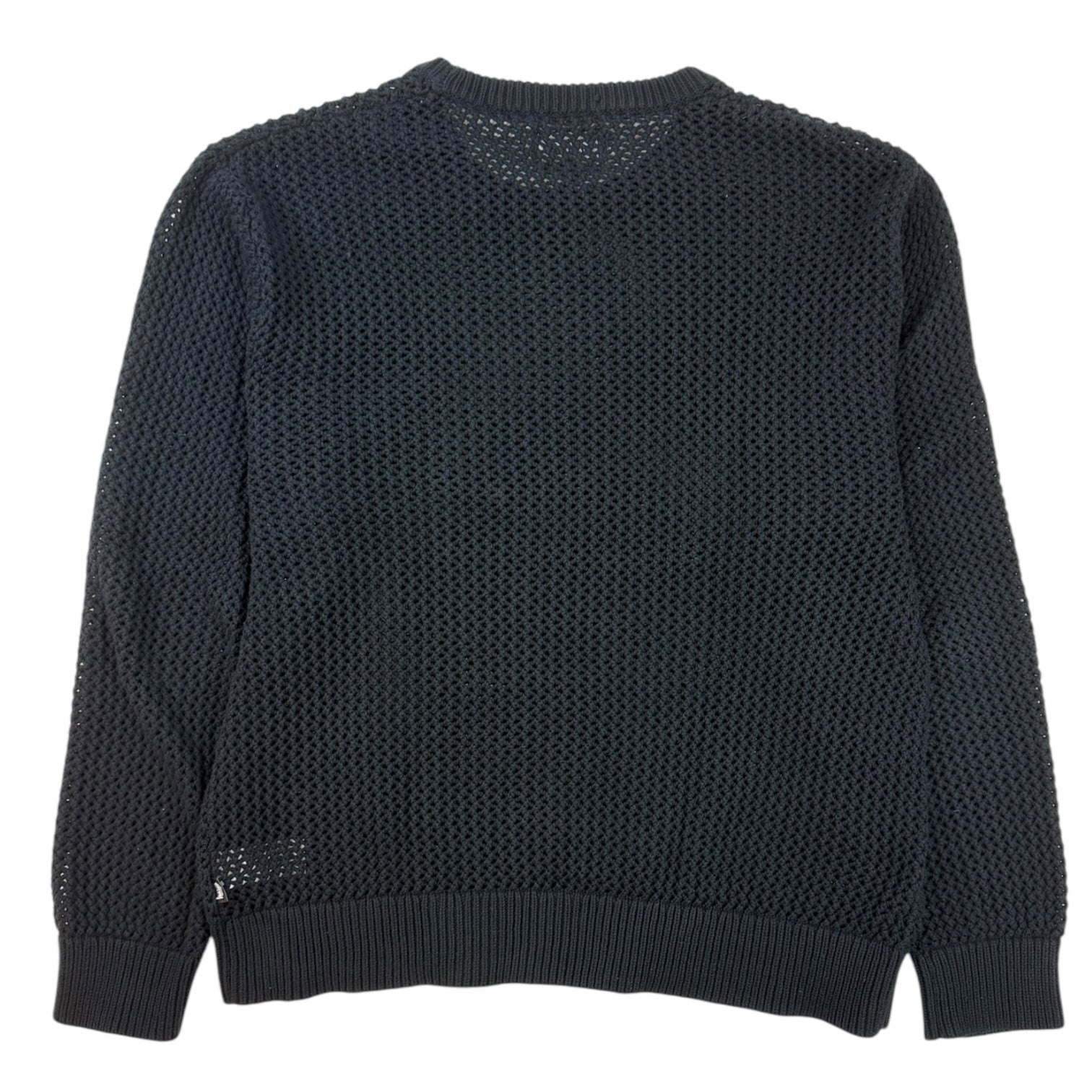 Stüssy Pigment Dyed Loose Gauge Knit Long Sleeve Black