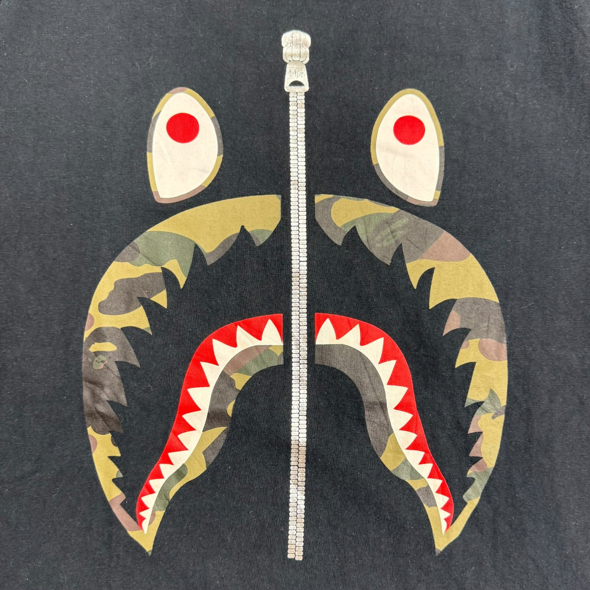 A Bathing Ape BAPE 1st Camo Tee Black