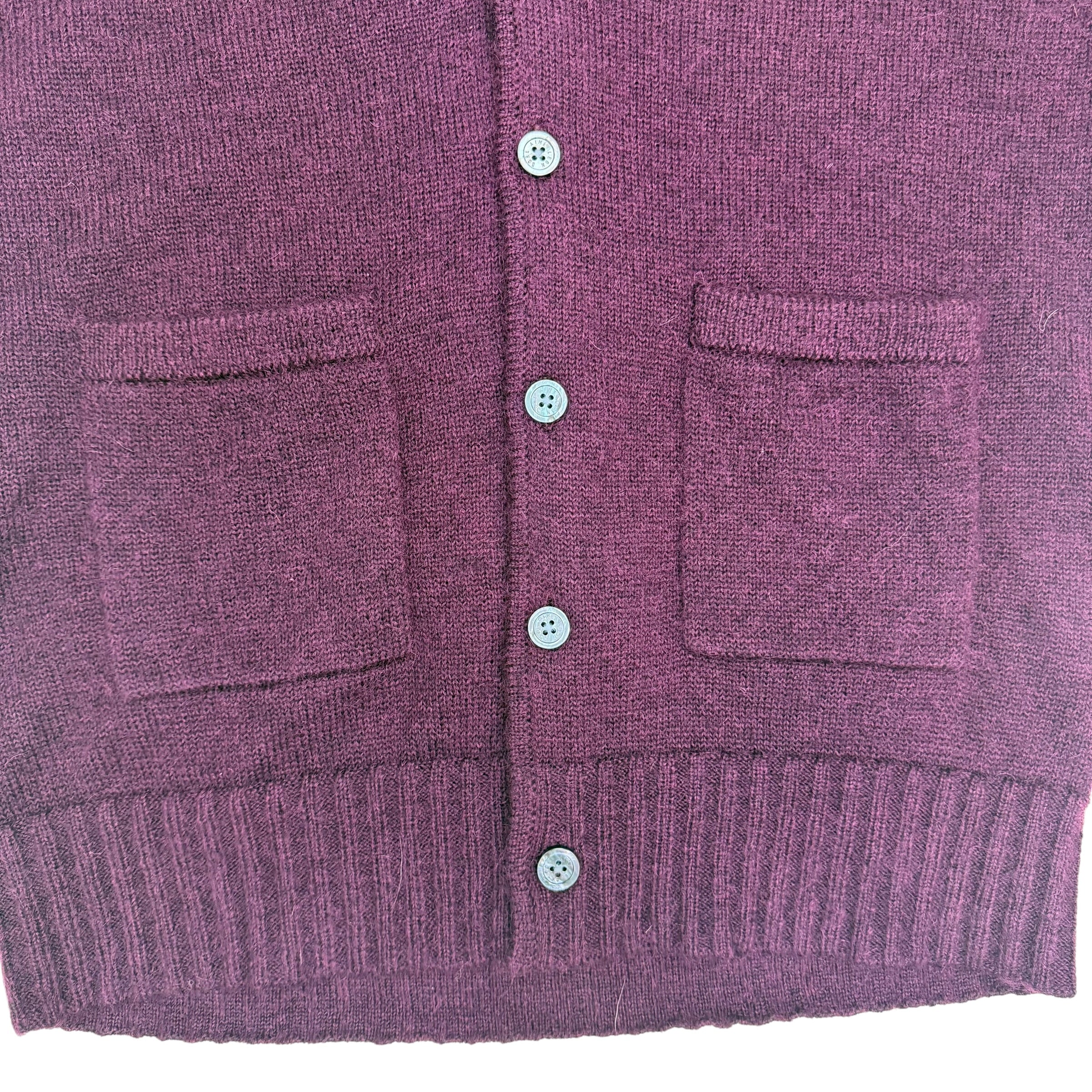 Aimé Leon Dore Mohair Cardigan Purple