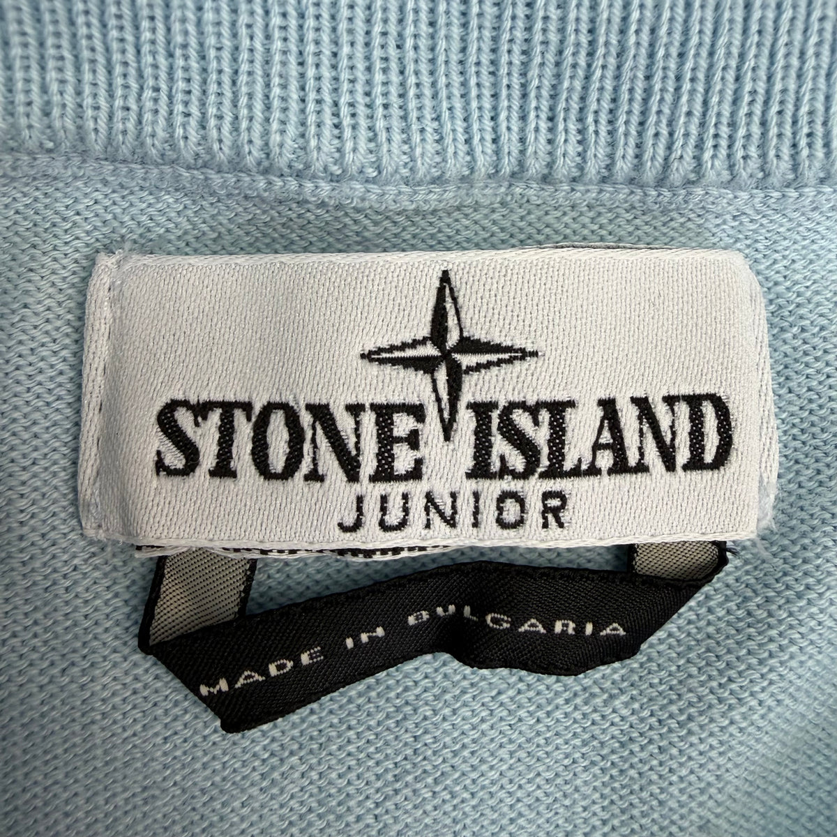 Stone Island Junior Crewneck Sweater Baby Blue