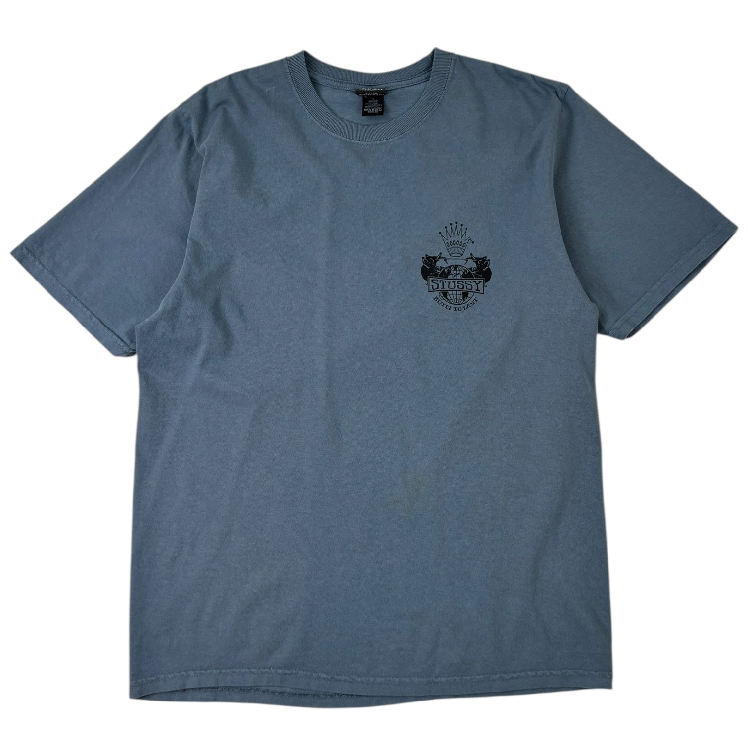 Stussy Built To Last Pigment Dyed T-Shirt Navy