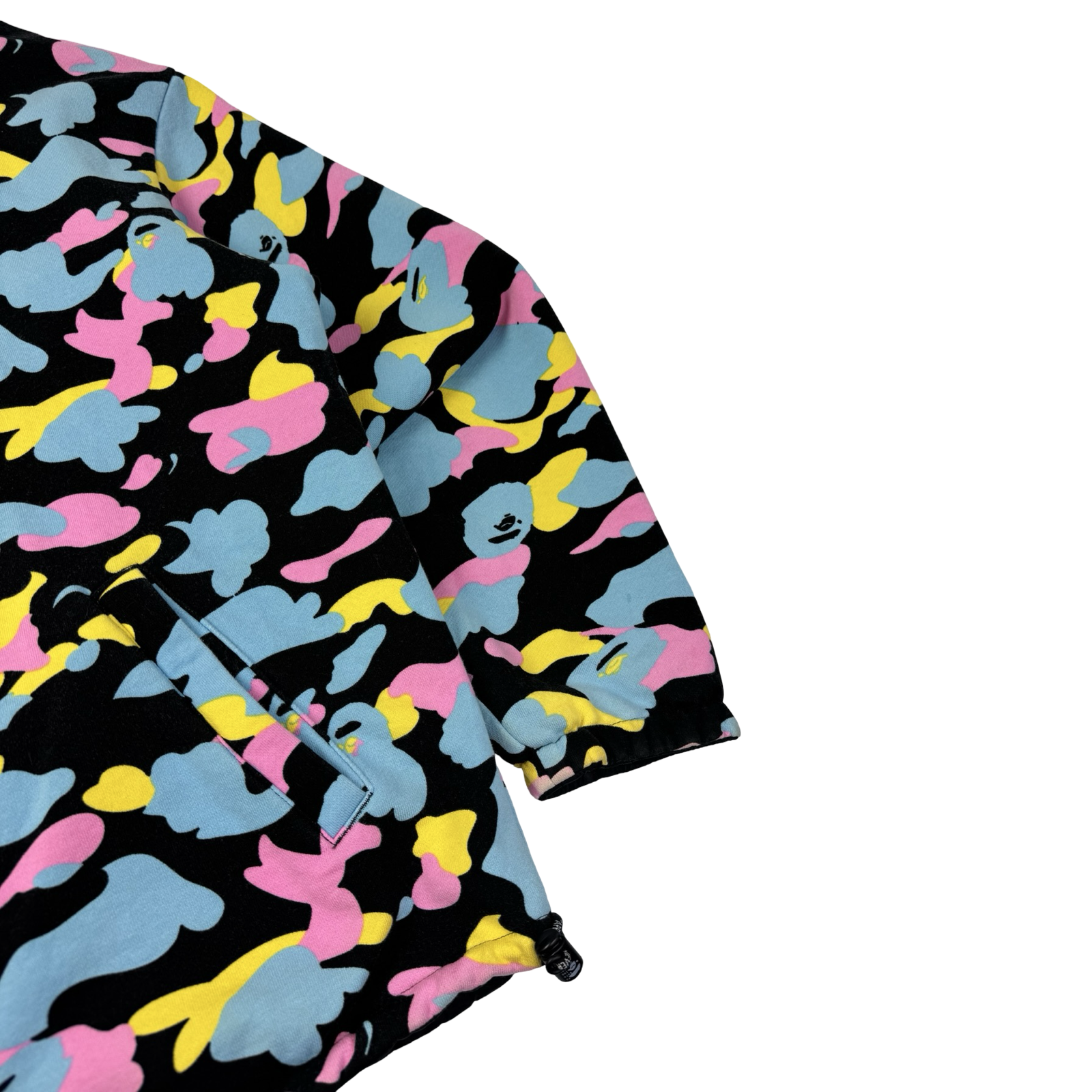 BAPE Reversible Zip Jacket Cotton Candy Black