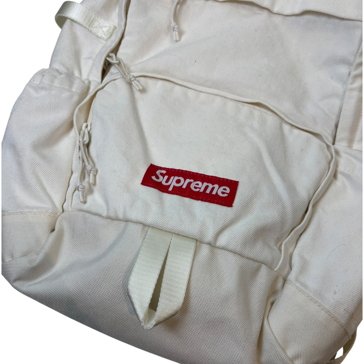 F/W25 Supreme Denim Cordura Backpack White