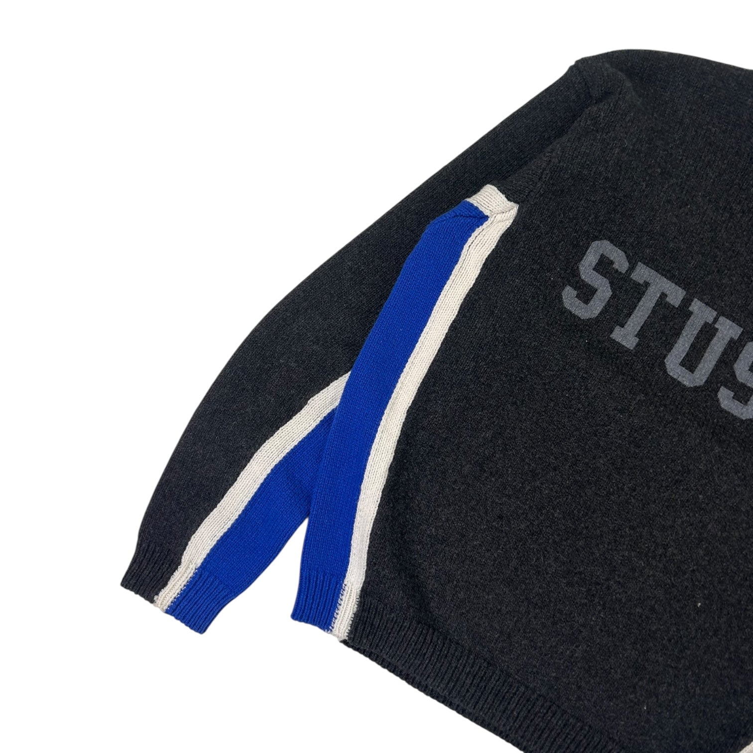 Stussy Contrast Crewneck Charcoal