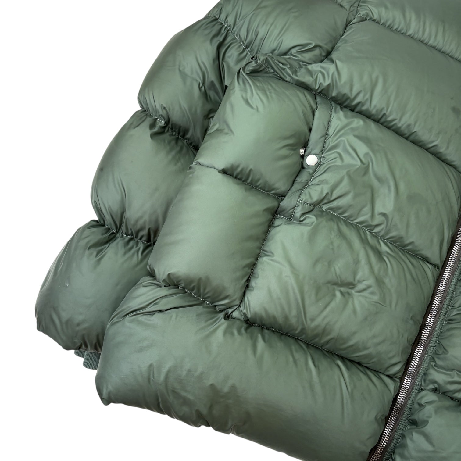 Rick Owens FW21 Gethsemane Puffer Jacket Army Green