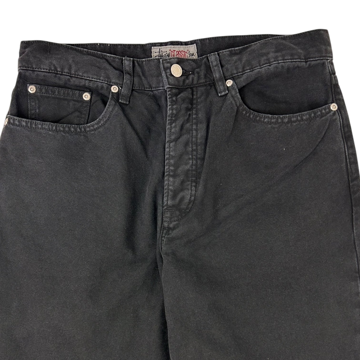 Stussy Classic Jeans Canvas Black Pants