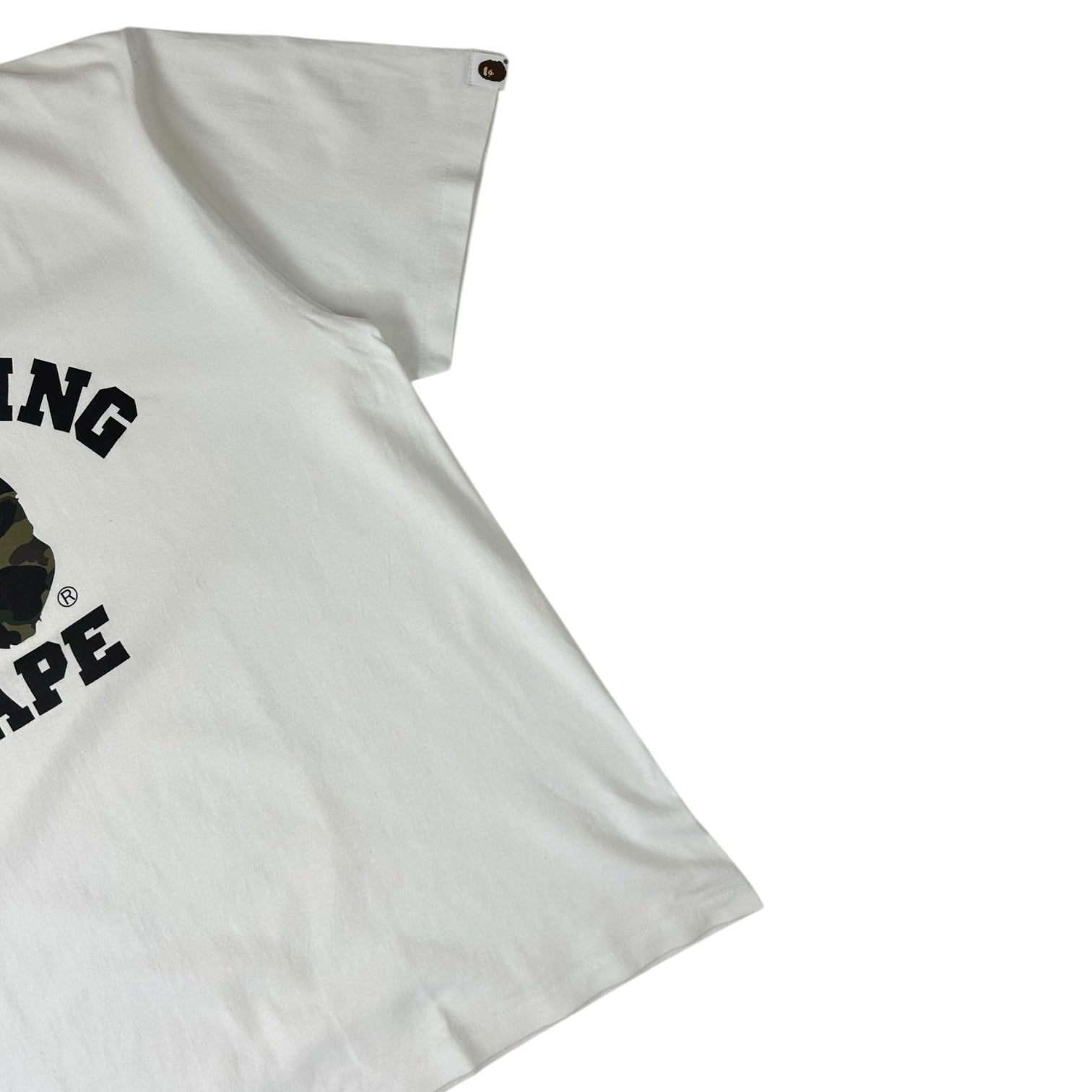 BAPE 1st Camo College T-Shirt White/Green