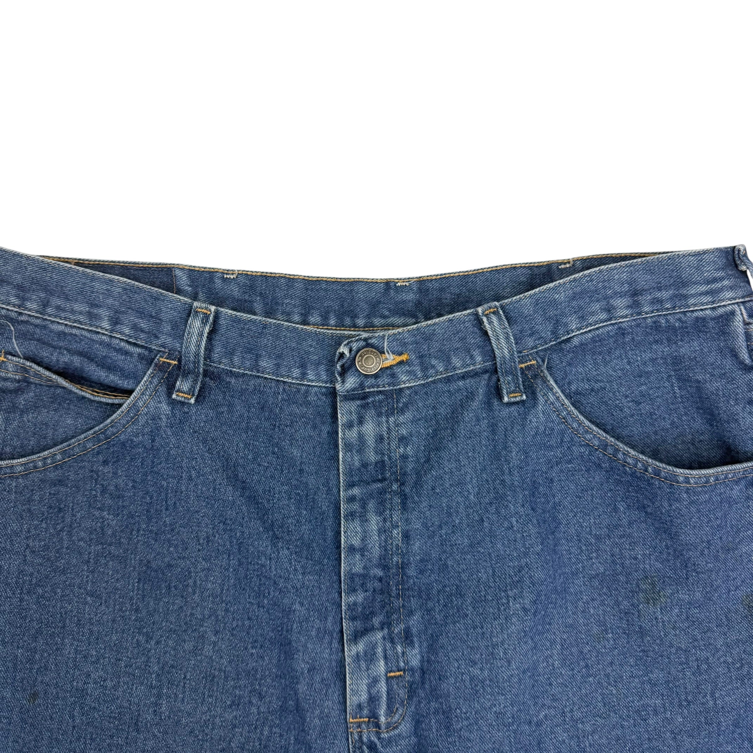 Vintage Wrangler Denim Carpenter Shorts Dark Blue