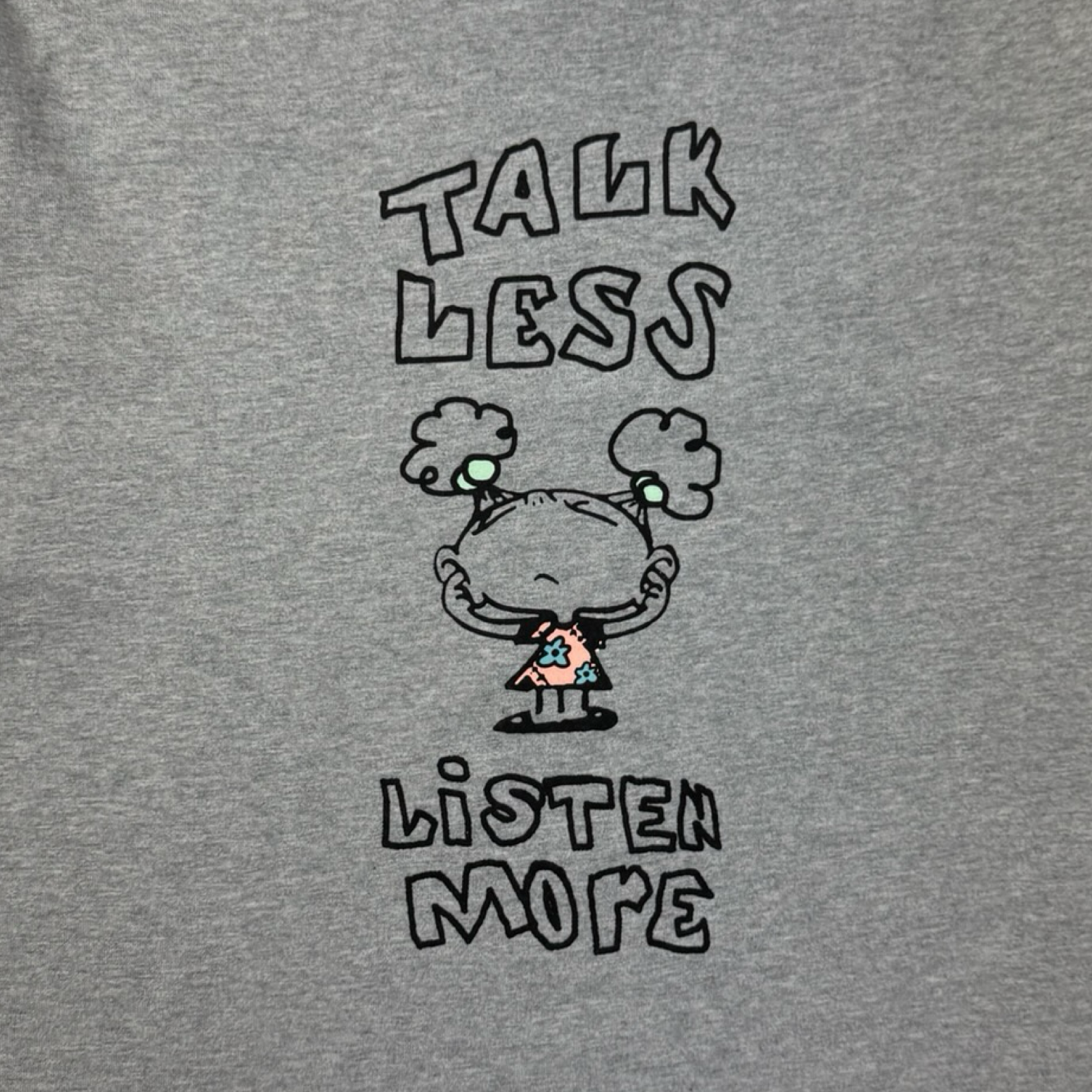 Golf Talk Less Tee Heather Grey