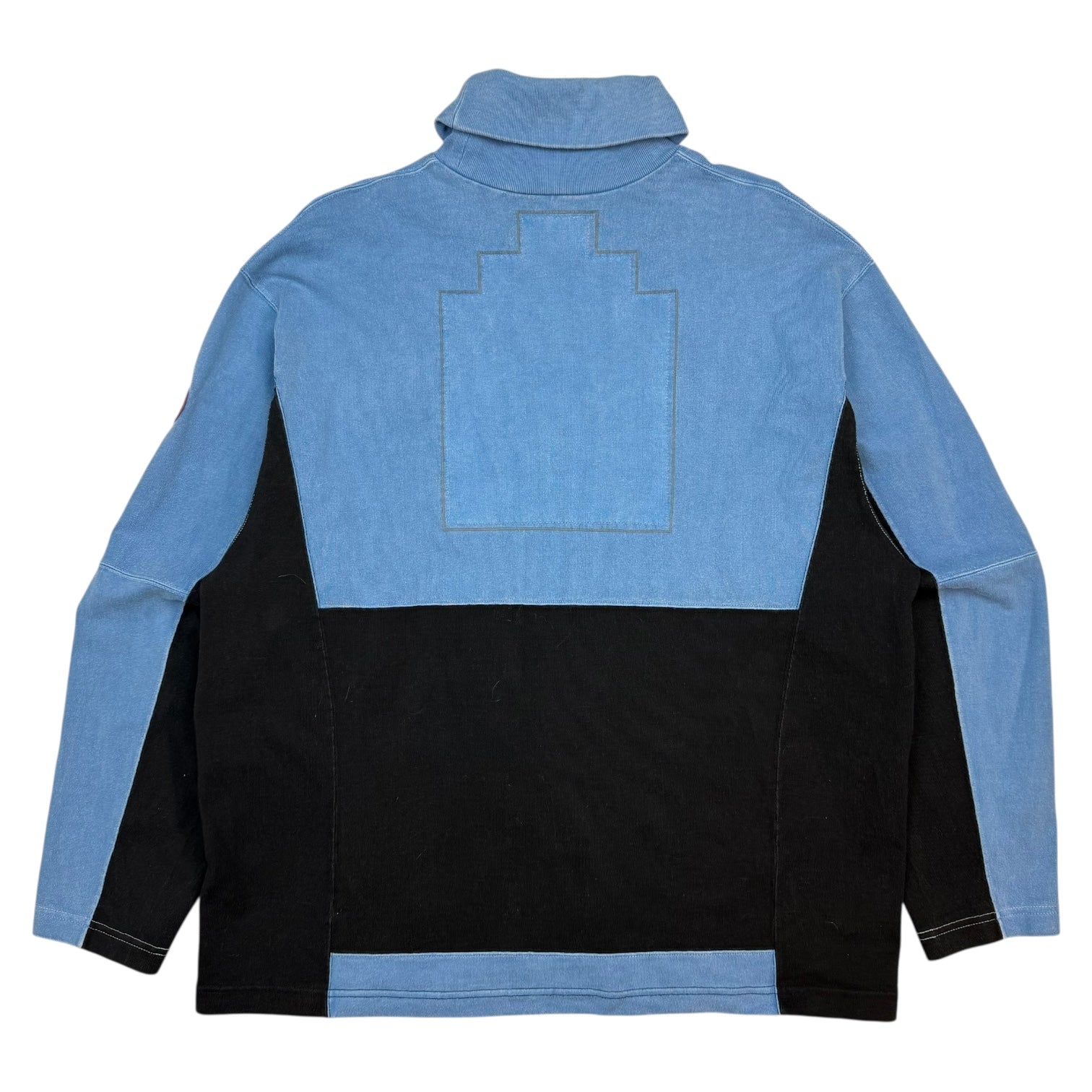 CAV EMPT Overdye Turtle Kneck L/S Tee Blue/Black