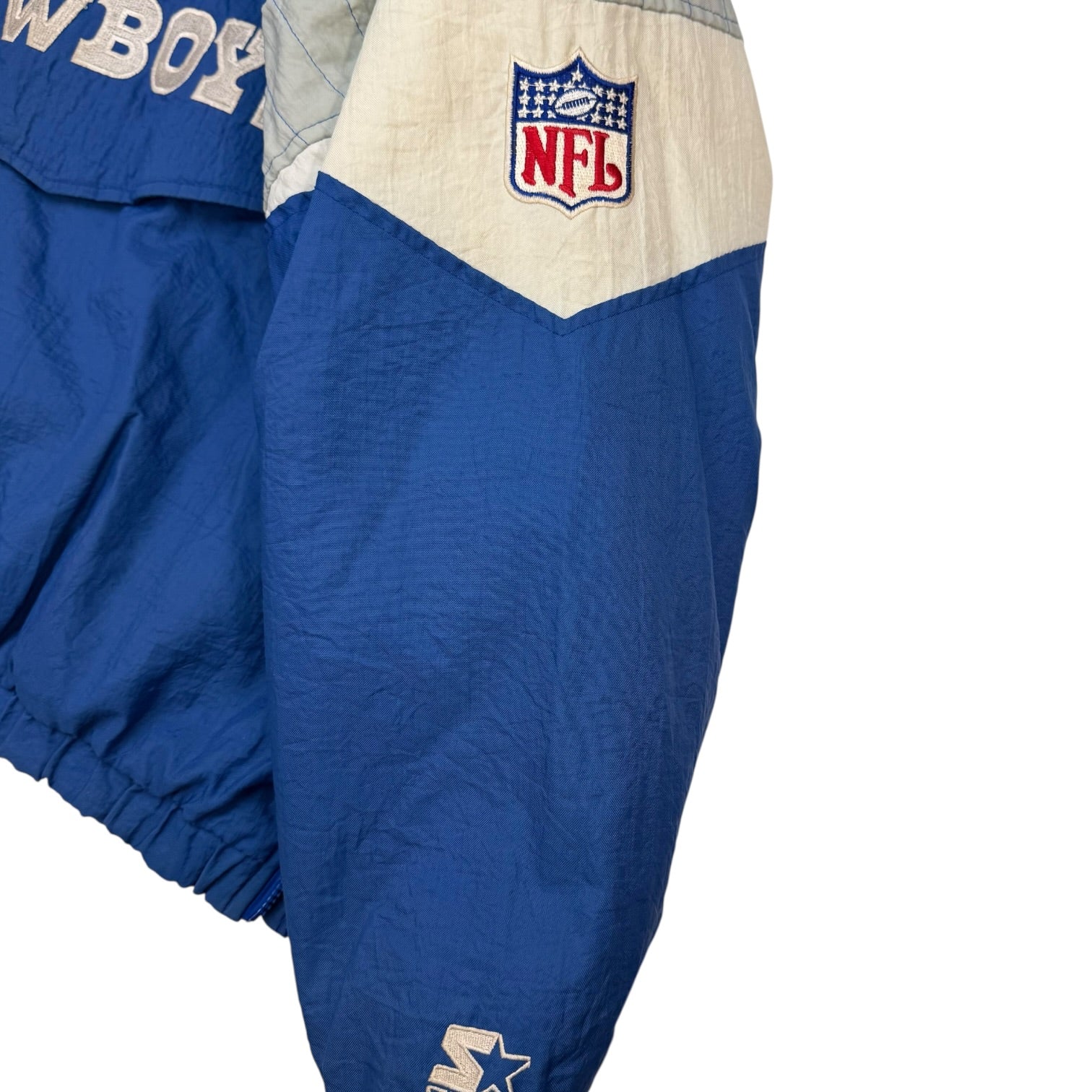 Vintage Starter Dallas Cowboys Anorak Jacket Blue