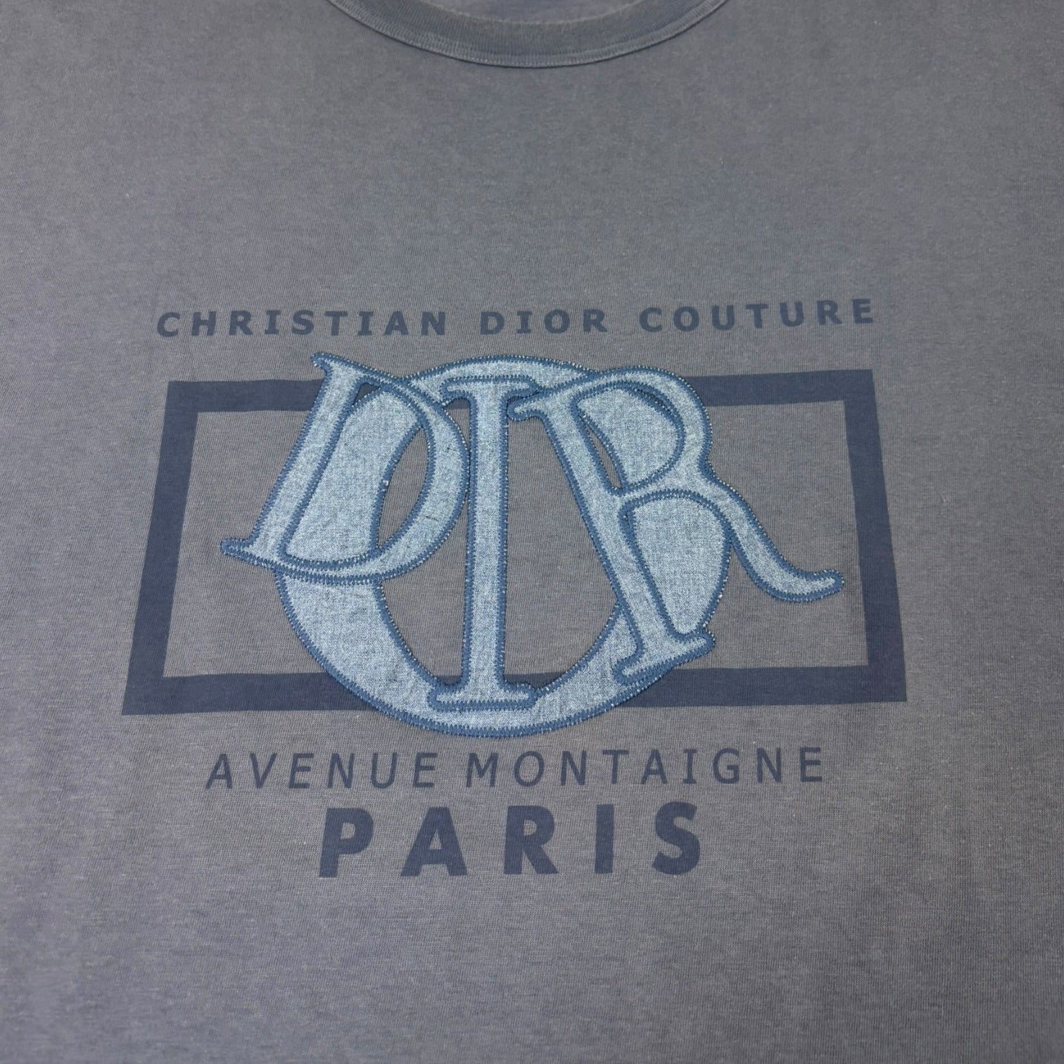 Christian Dior “Avenue Montaigne Paris” Tee Blue