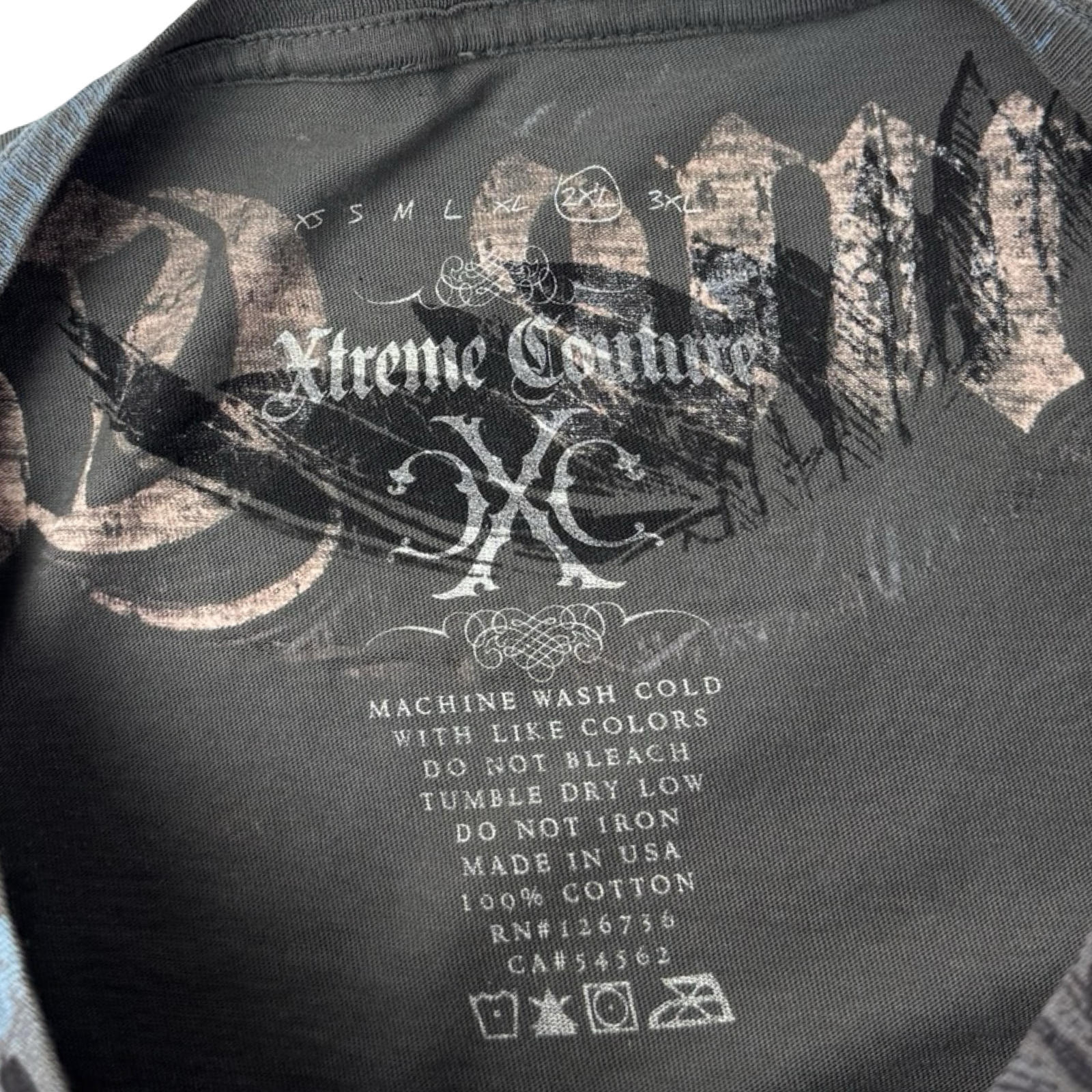 Y2K Xtreme Couture Cyber Crest T-Shirt