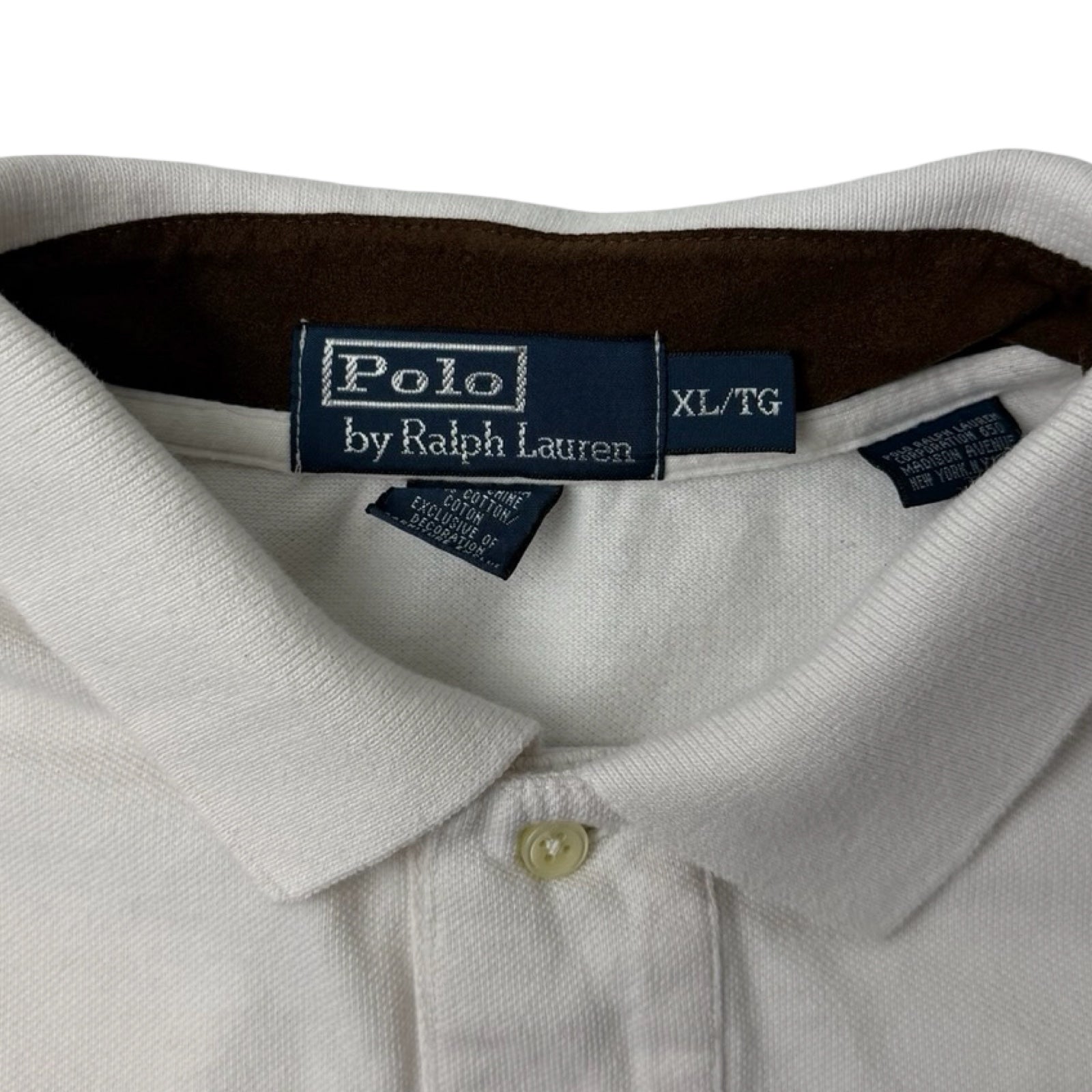 Vintage Polo Ralph Lauren Dueling Pony Rugby Shirt White