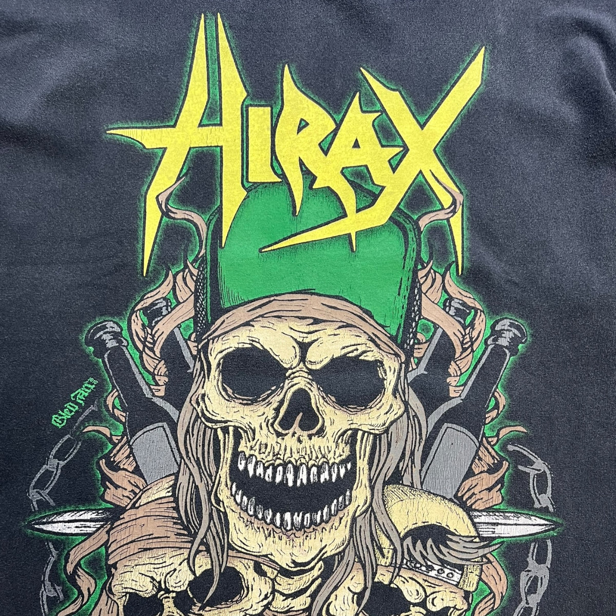 Vintage Hirax “Violent Assault” Long Sleeve T-Shirt Black