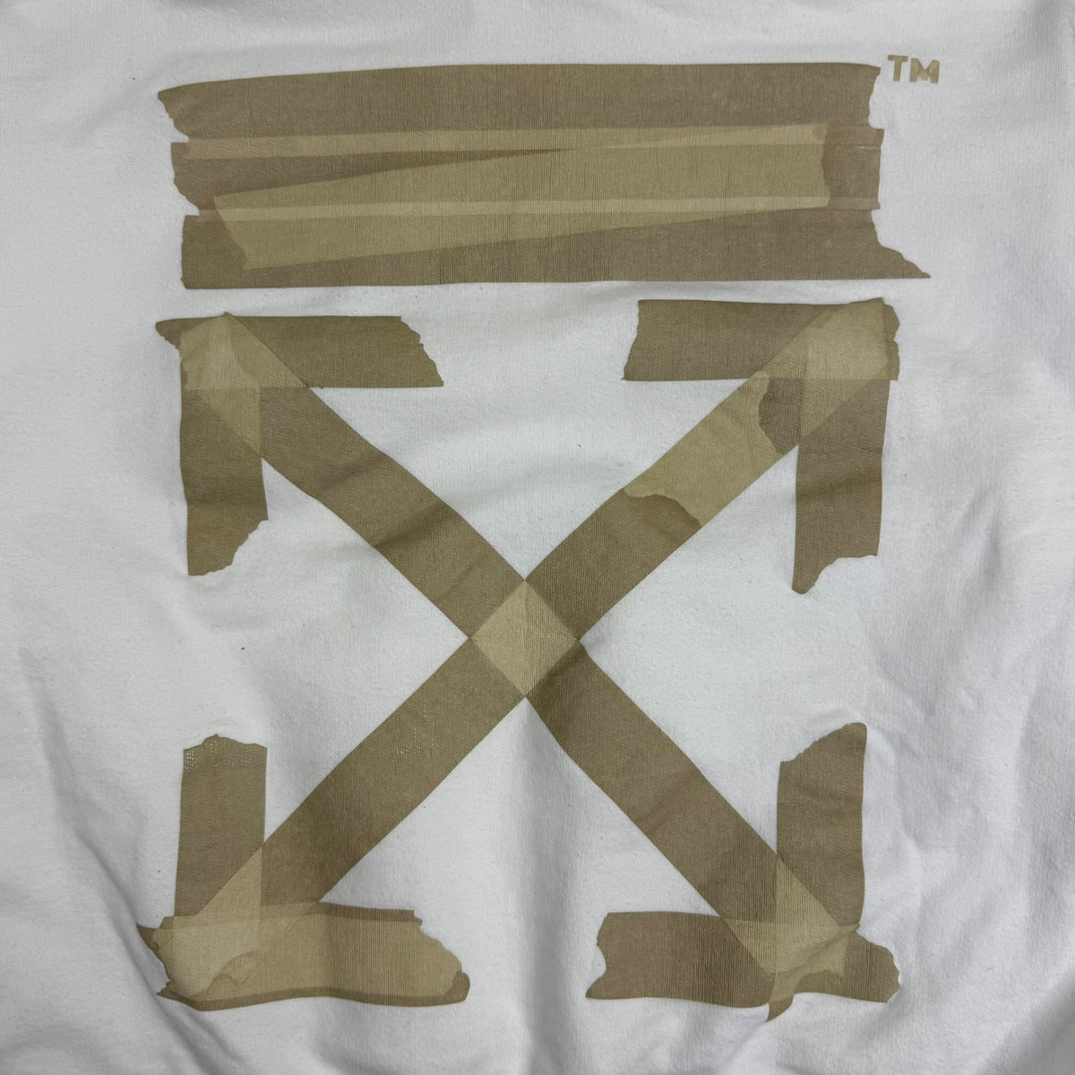 Off-White Tape Diag Arrows Hoodie White