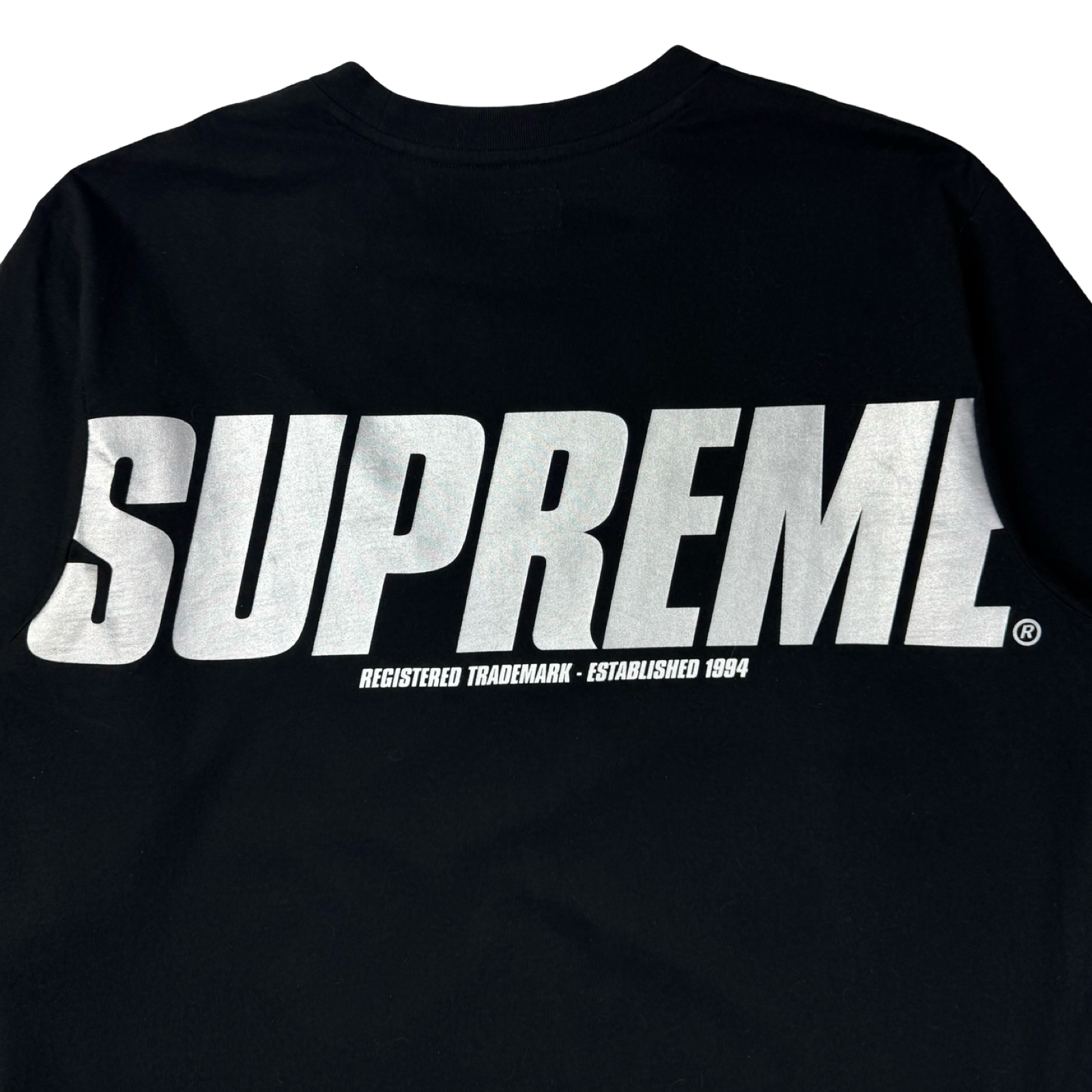 Supreme Trademark LS Top Black