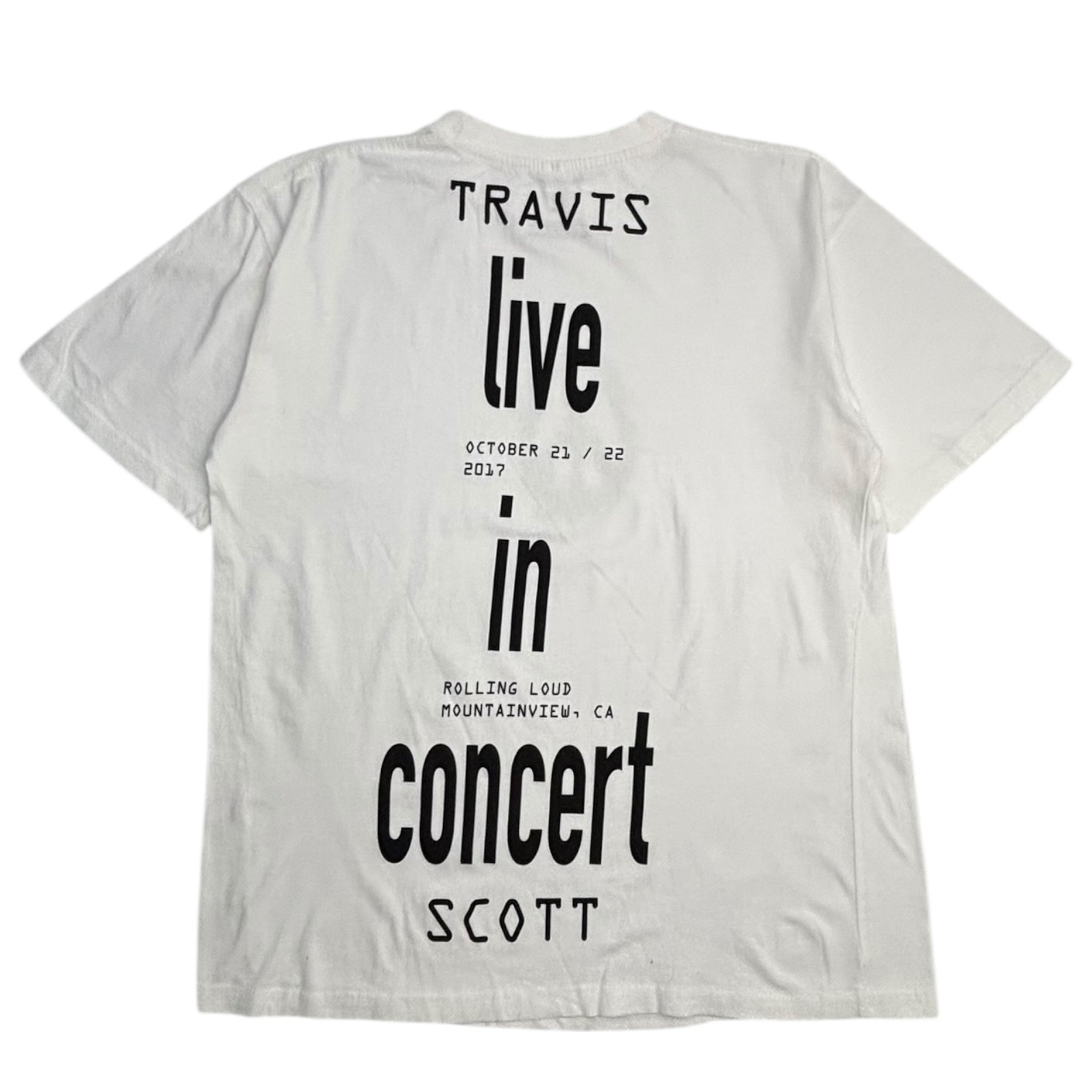 2017 Travis Scott x Rolling Loud California T-Shirt White