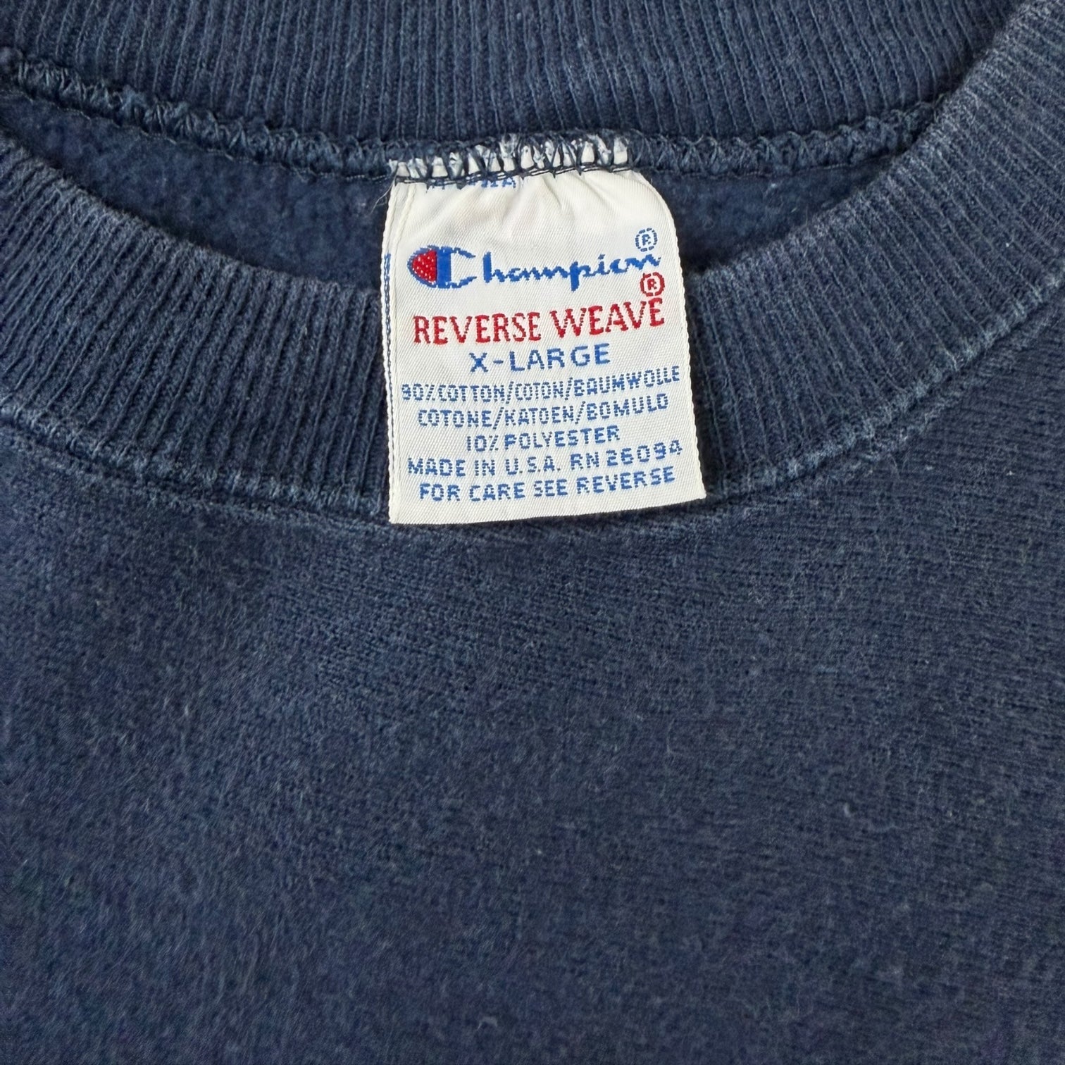 Vintage Champion Reverse Weave Alpha Epsilon Delta Bethany College Navy