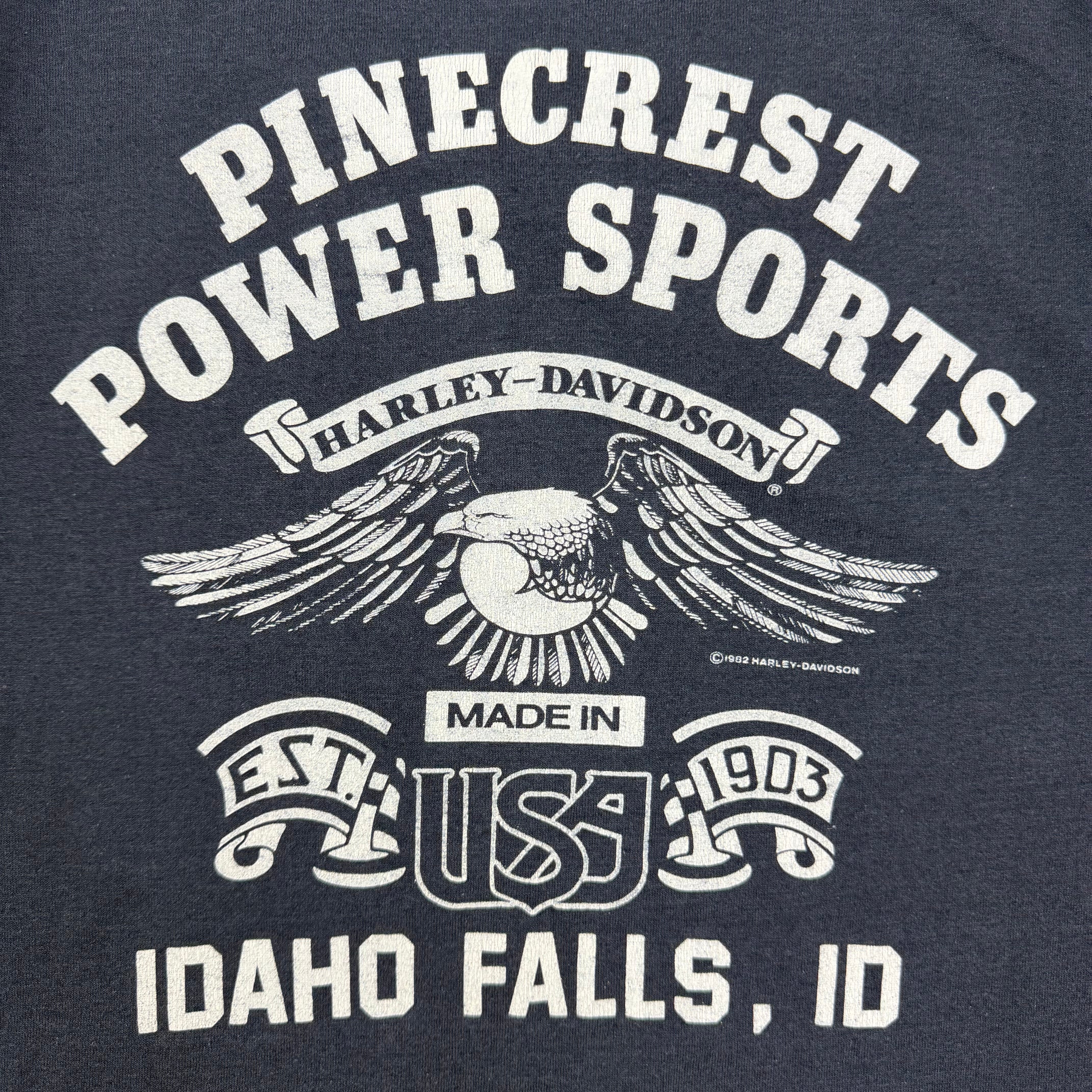 1982 Harley Davidson “King Of The Concrete Jungle” Tee Faded Black