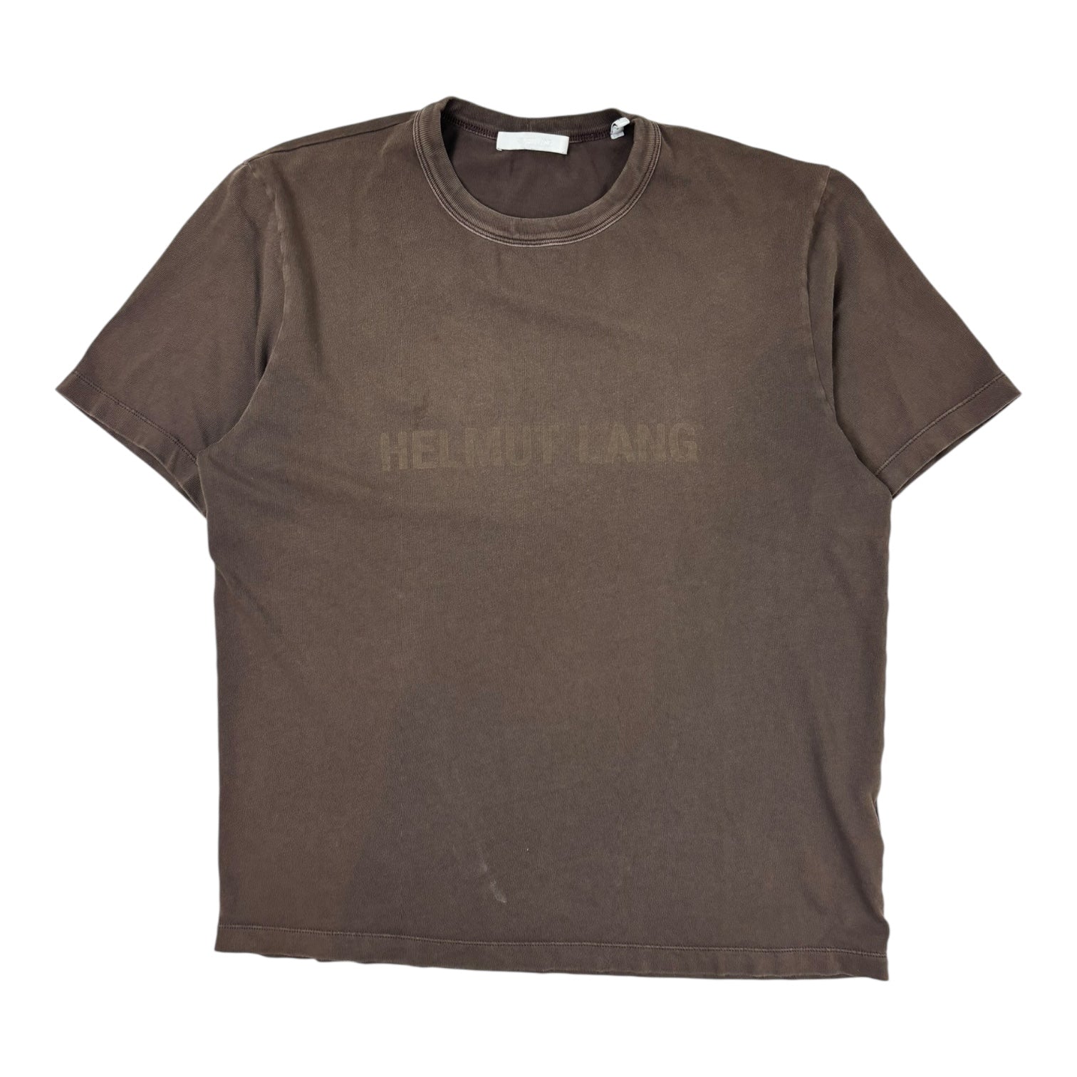 Helmut Lang Lazer Logo T-Shirt Brown