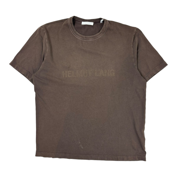 Helmut Lang Lazer Logo T-Shirt Brown