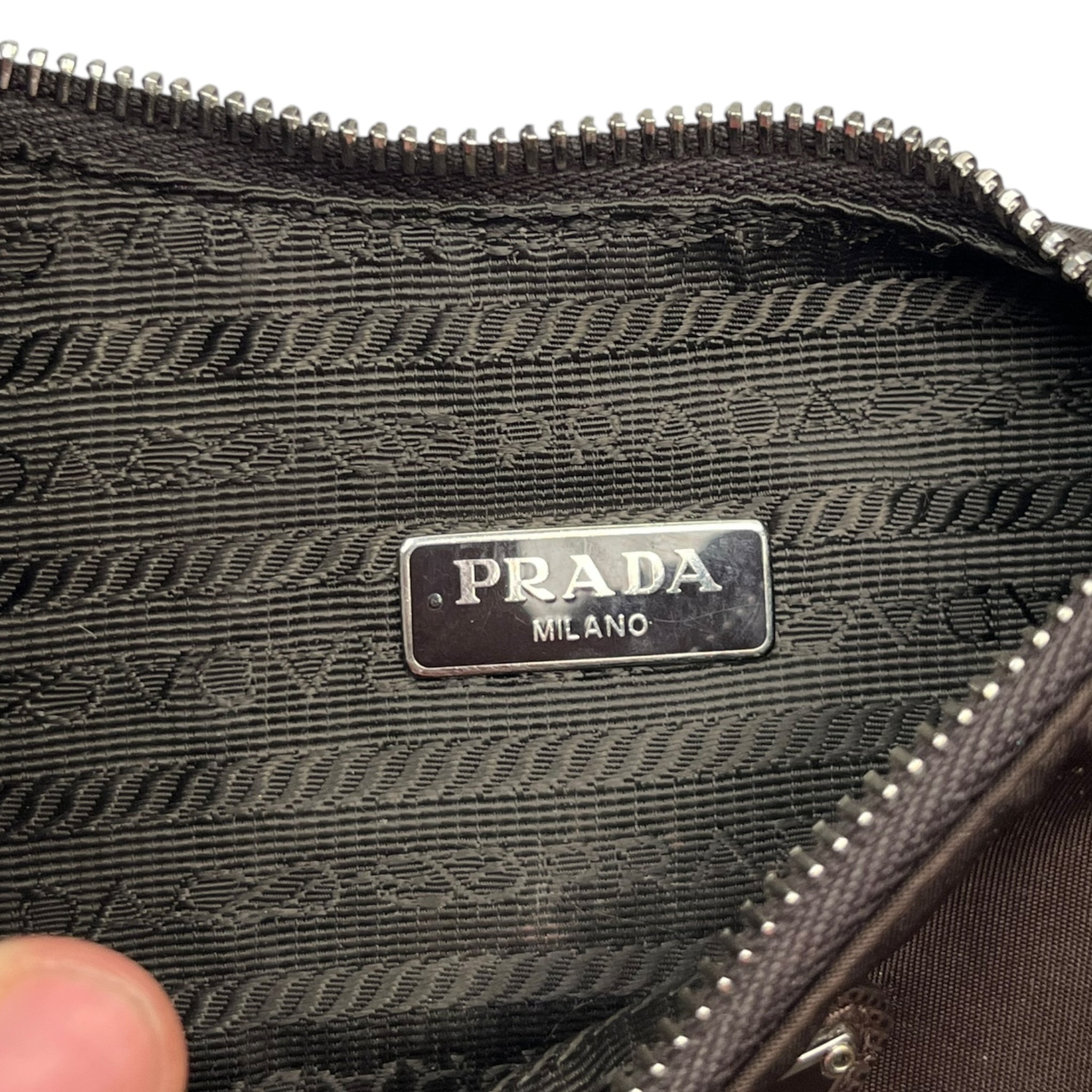 Prada Tessuto Saffian Re-Edition 2005 Bag Caffe