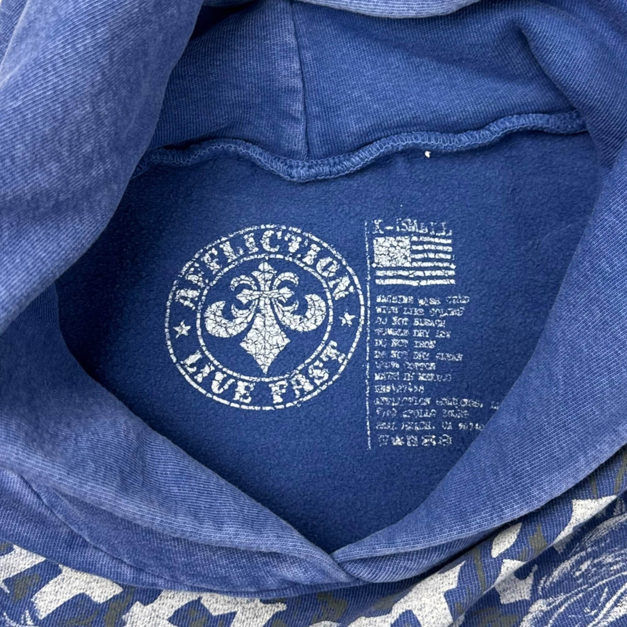 Vintage Y2K Affliction Twin Gryphons Pull Over Hoodie