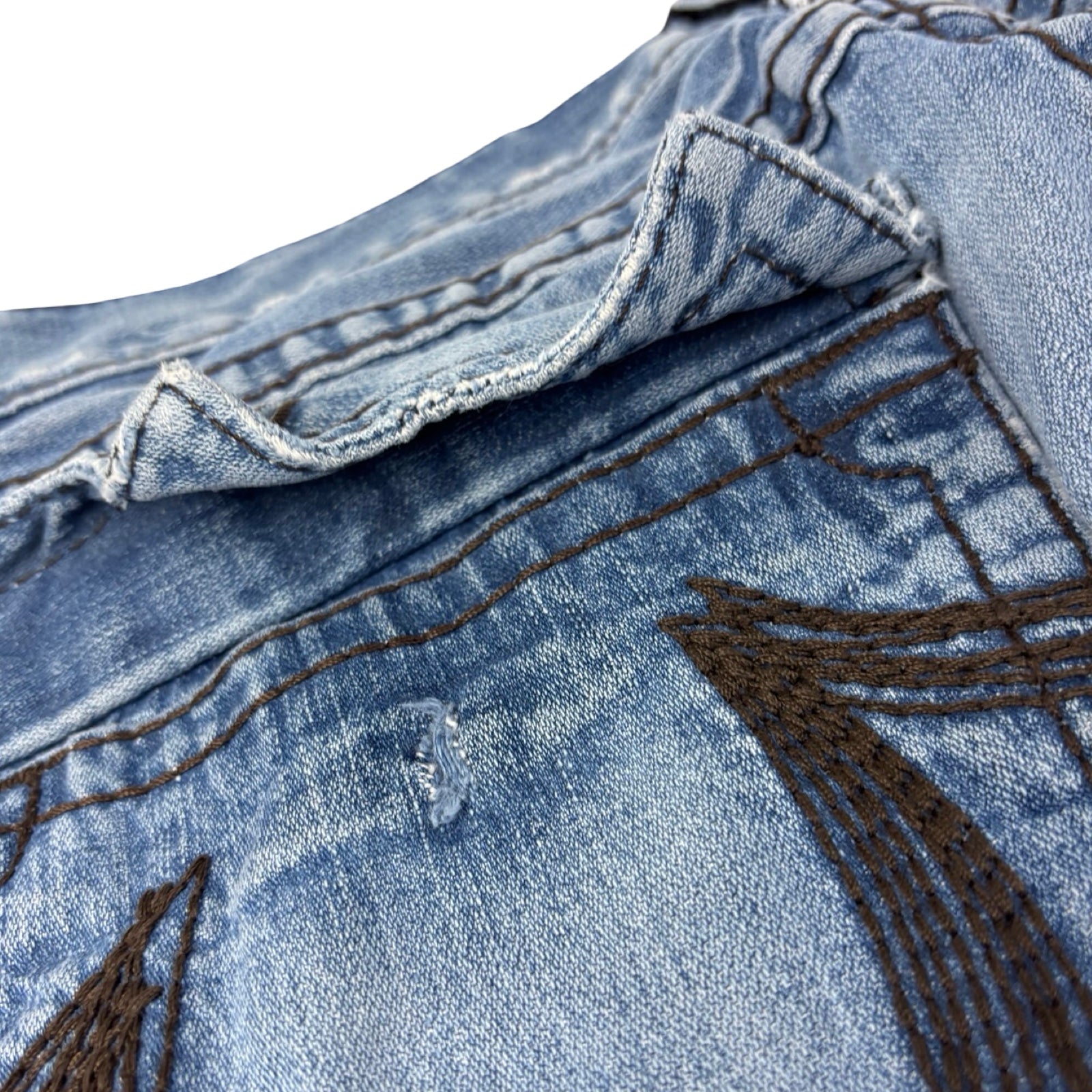 Vintage Y2K True Religion Rainbow Ricky Denim