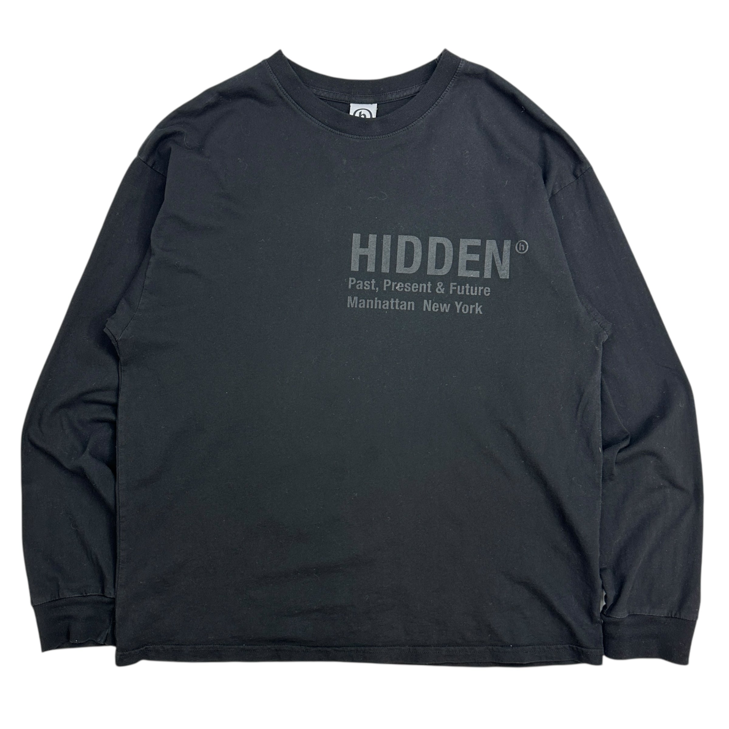 Hidden New York Large Logo Longsleeve Black