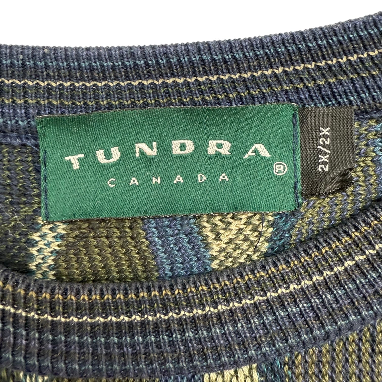 Vintage Tundra Knit Sweater Blue/Green