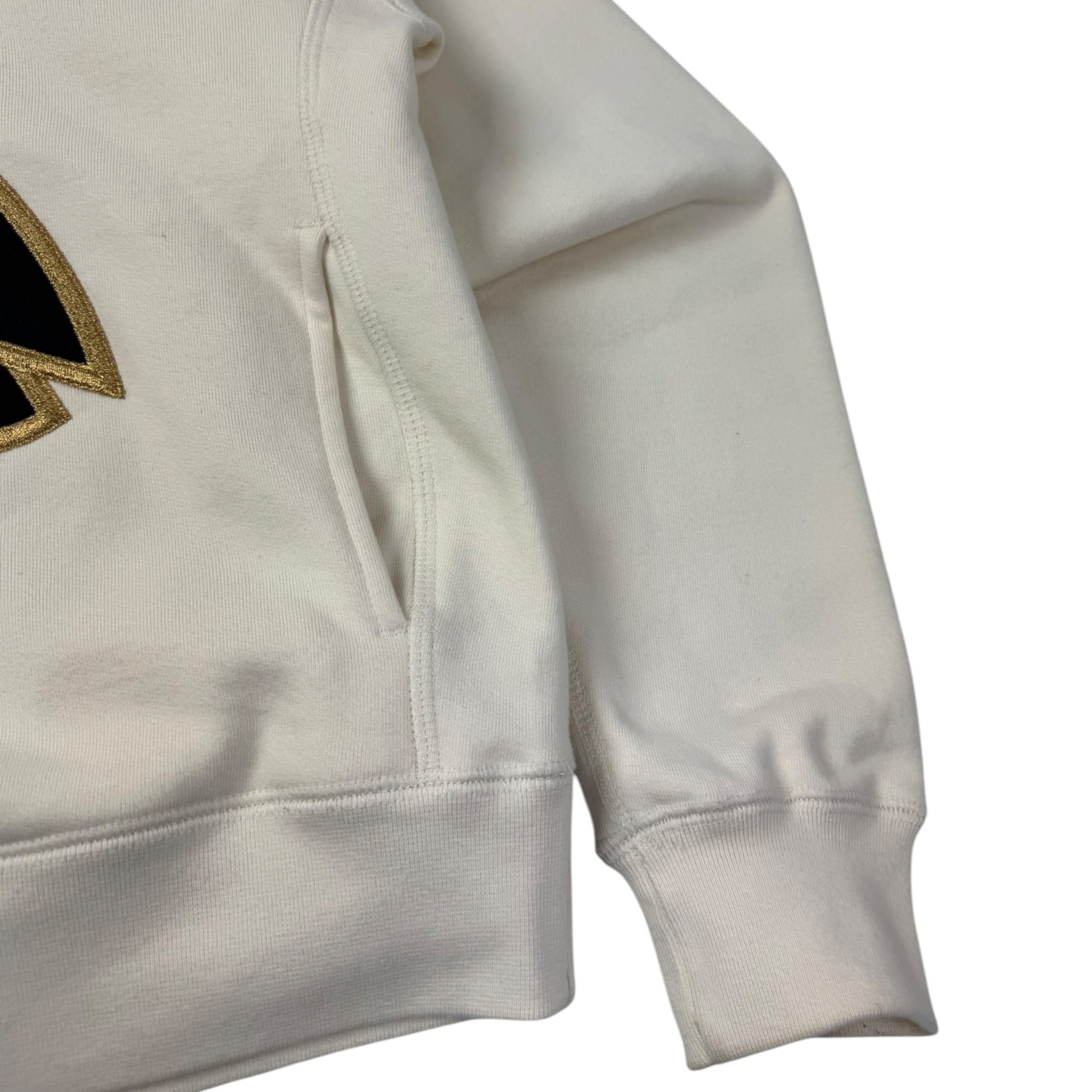 OVO Embroidered Big Logo Hoodie Cream