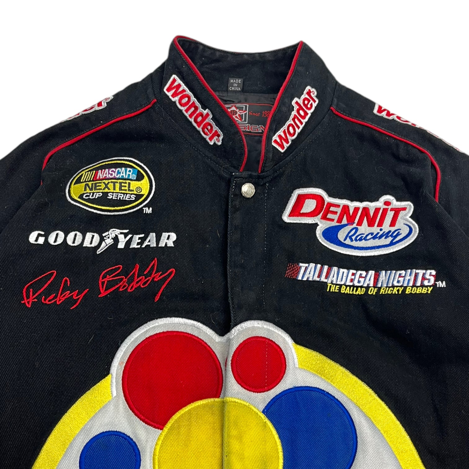 Vintage Talladega Nights Ricky Bobby WONDER Jeff Hamilton Jacket