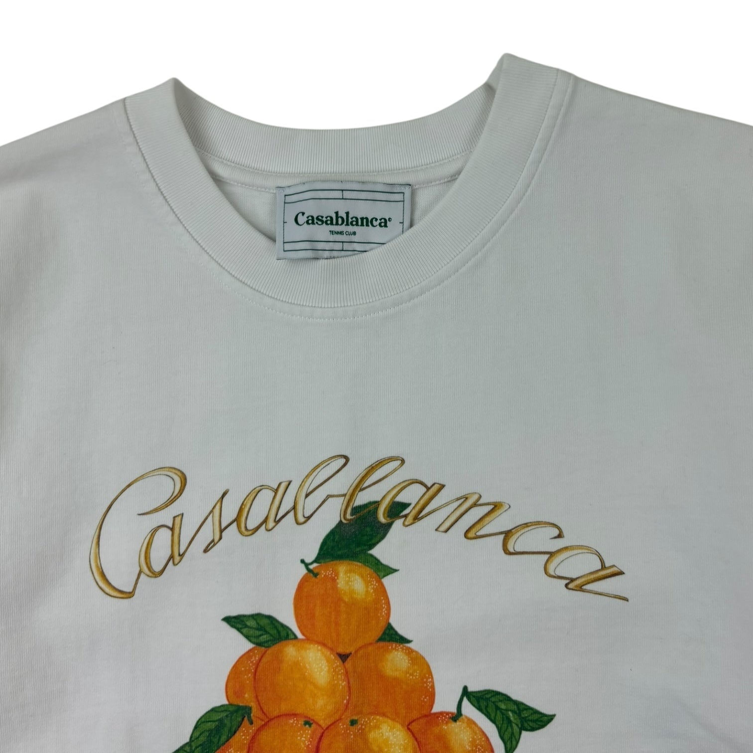 Casablanca Orange Stand T-Shirt White