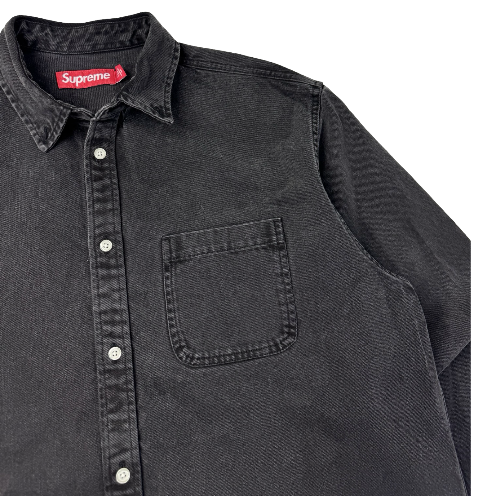 Supreme Appliqué Denim Shirt Black