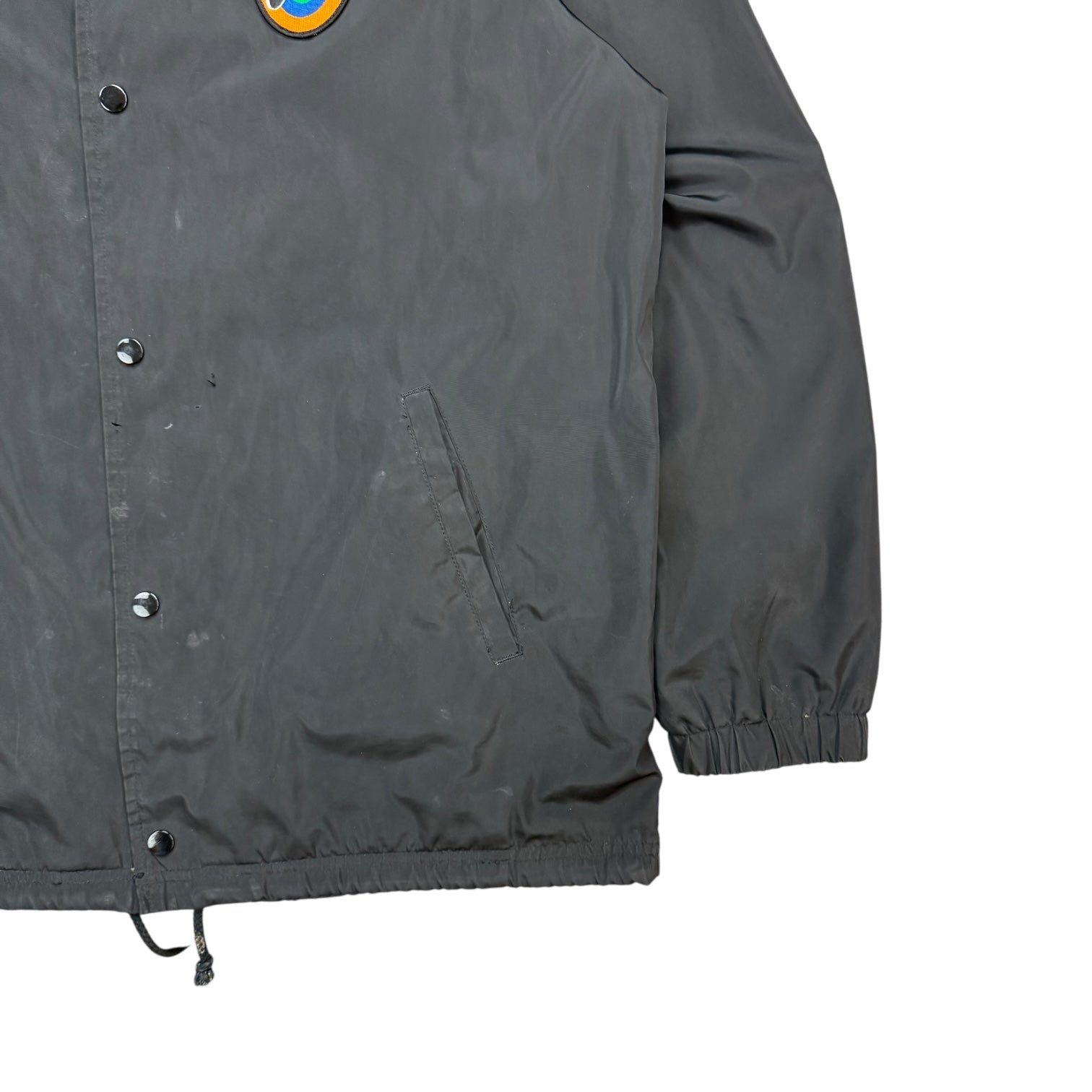 Supreme Spin Logo Coach Jacket Black