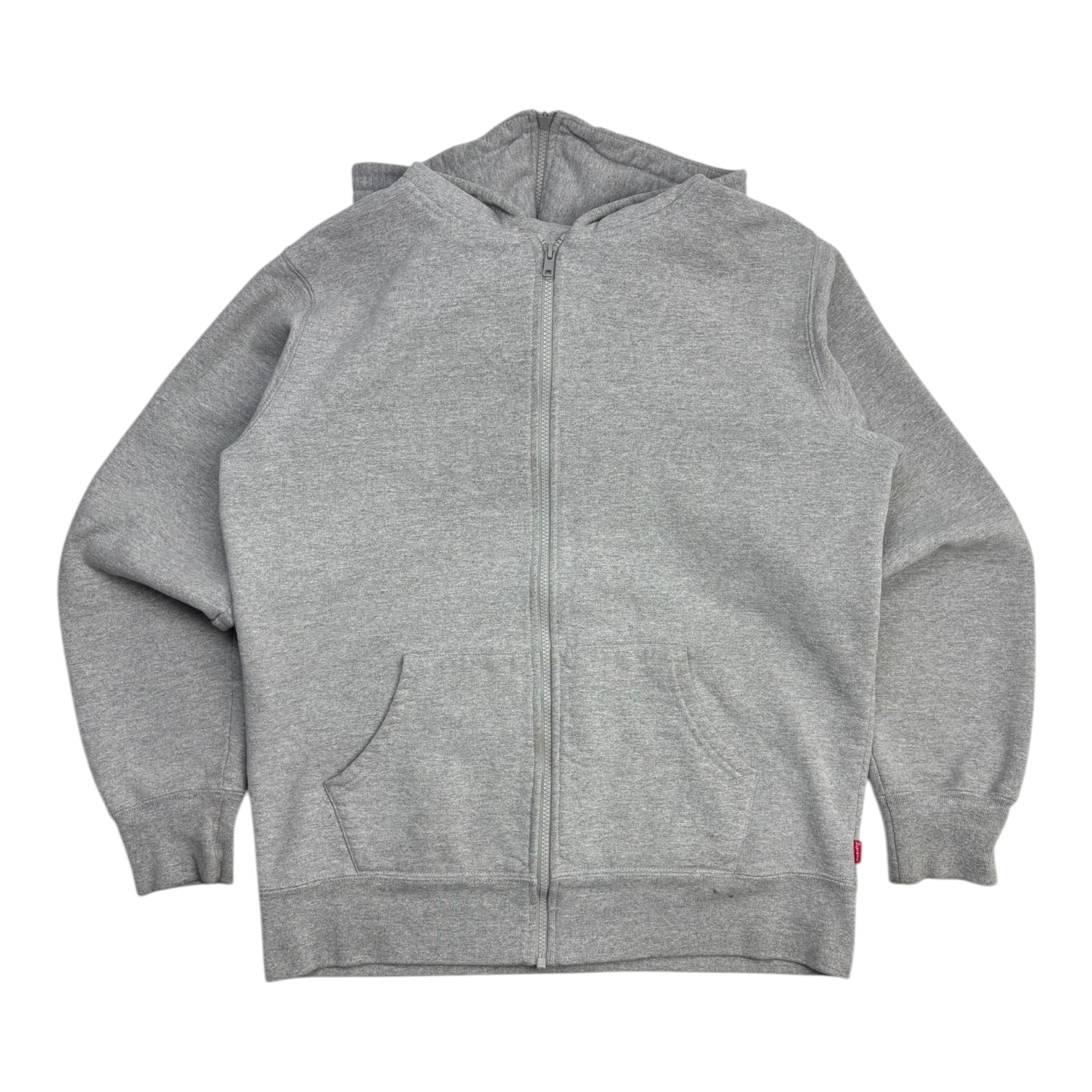 Supreme Split Hood Zip Up Sweat Heather Grey