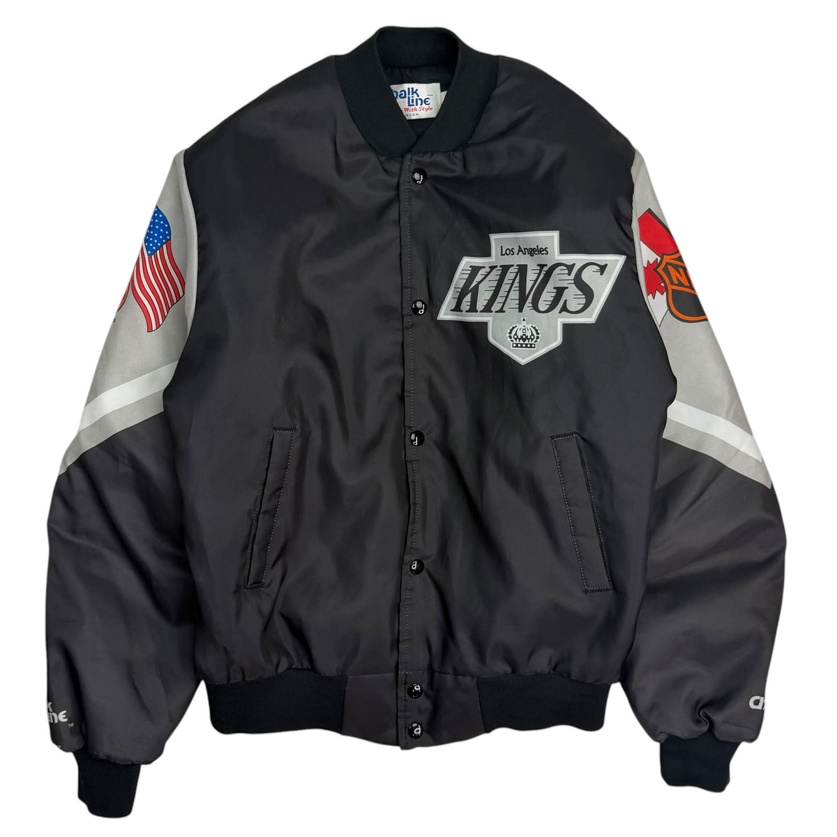 Vintage Los Angeles Kings Chalkline Fanimation Jacket Black