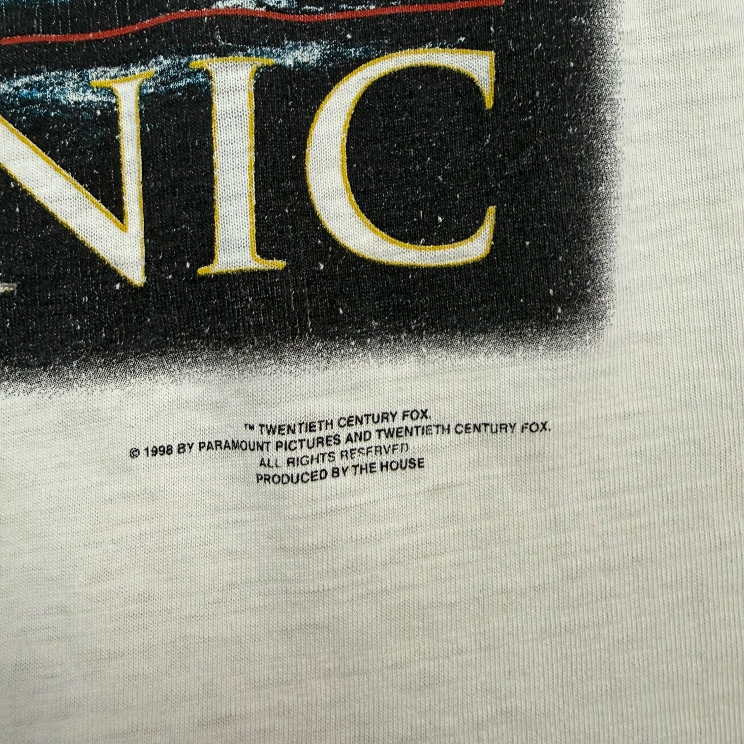 1998 Titanic Movie Tee White