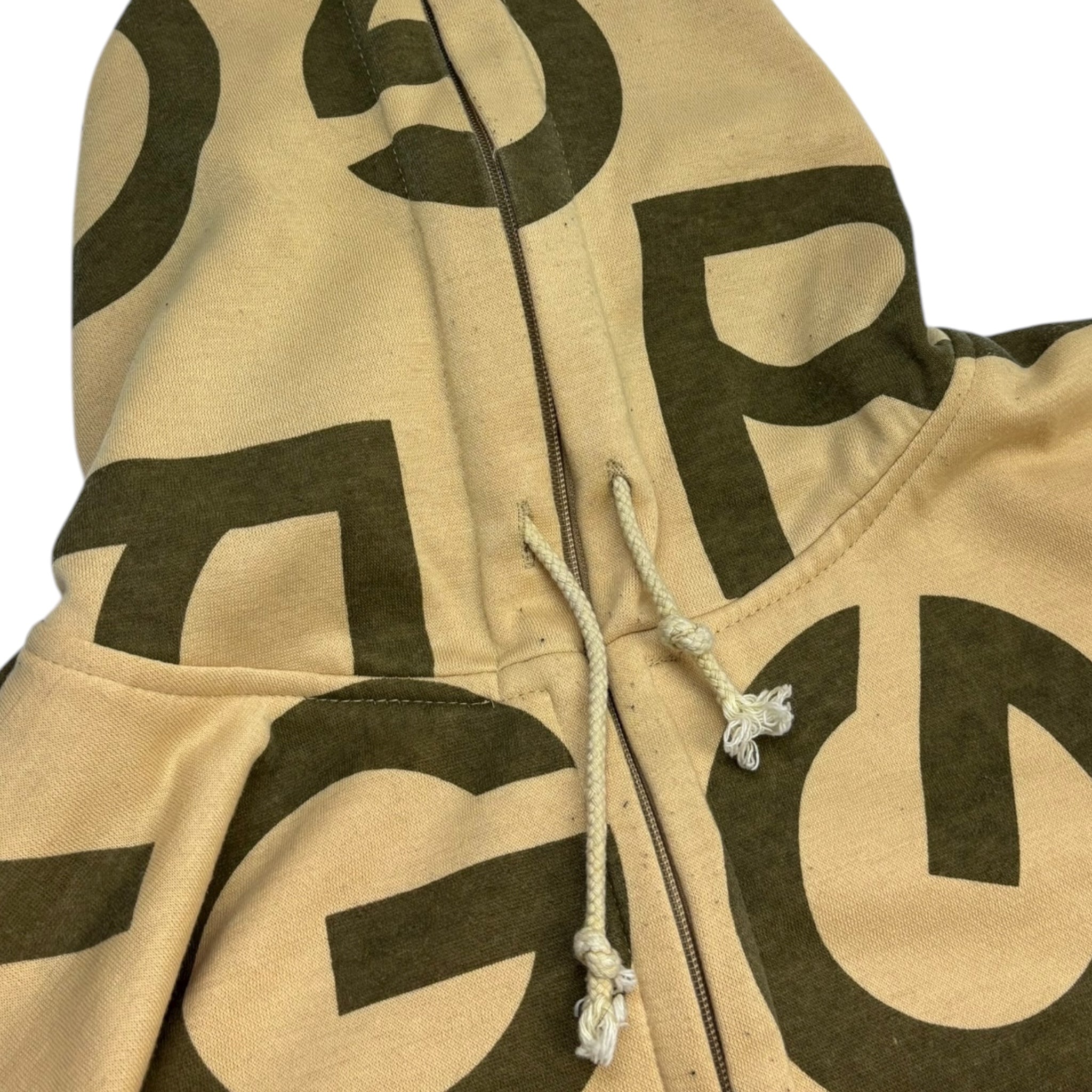 Y2K LRG All Over Zip Up Hoodie Dijon