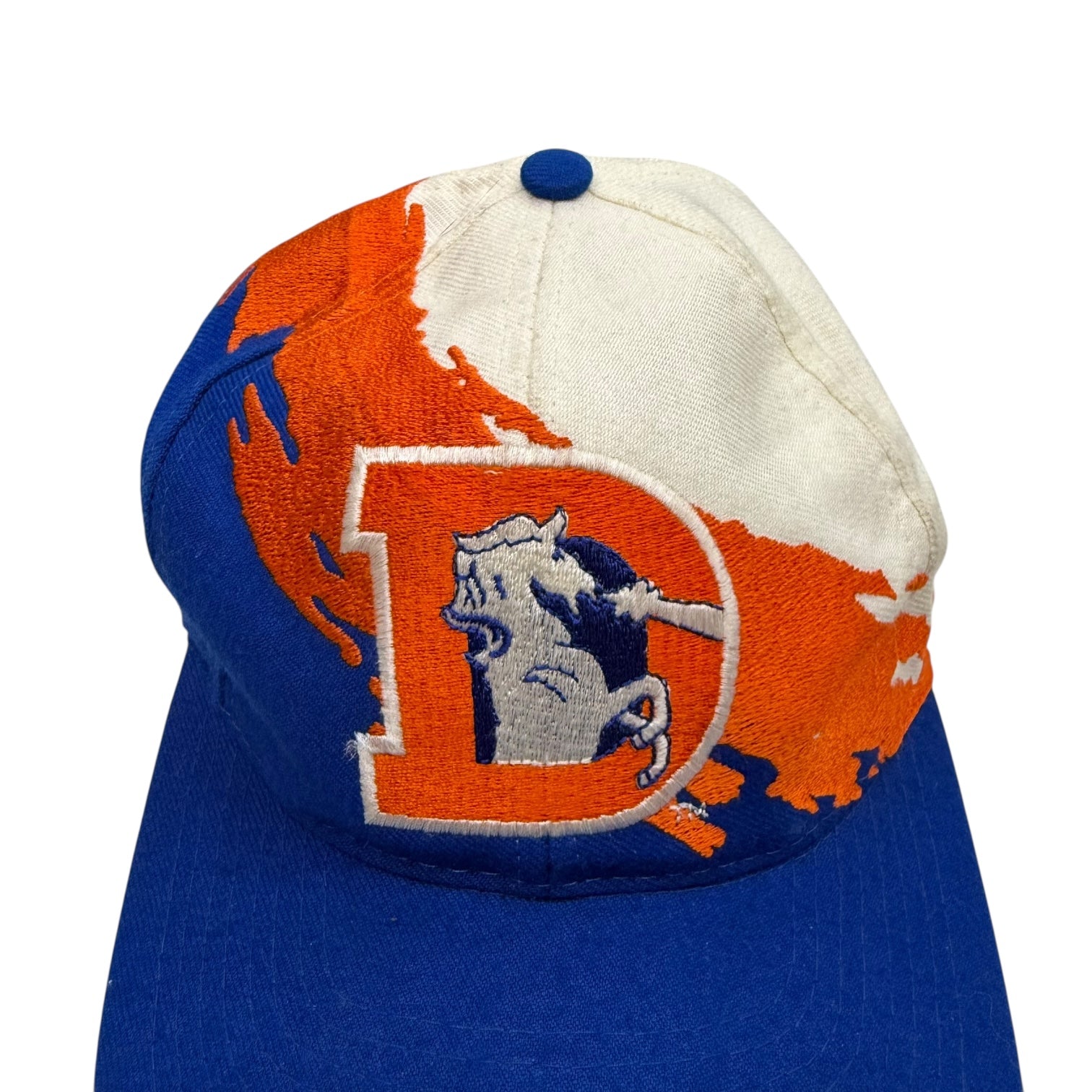 Vintage Logo Athletics Denver Broncos Splash Hat Blue/Orange/White