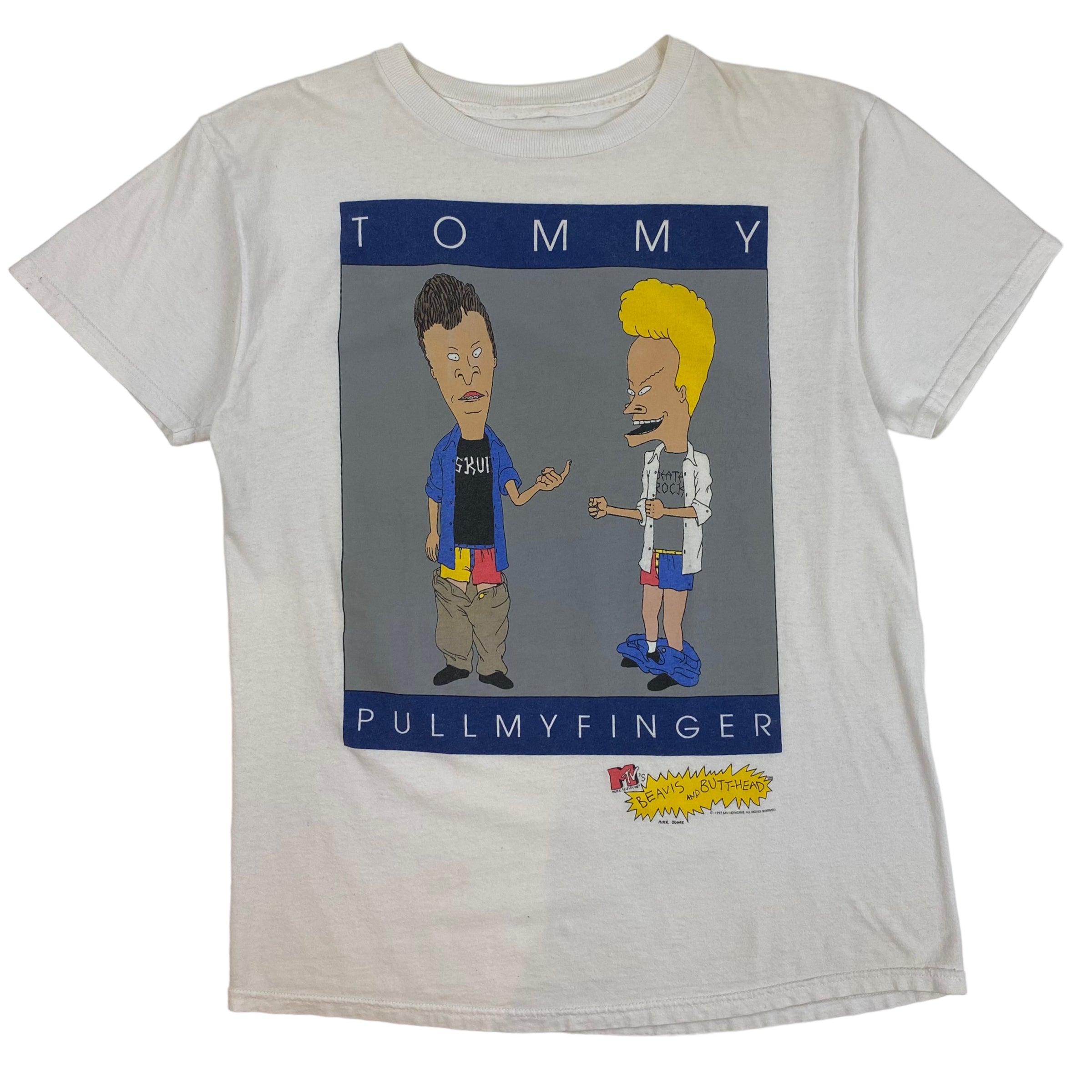 1997 Beavis And Butthead Tommy T-Shirt White