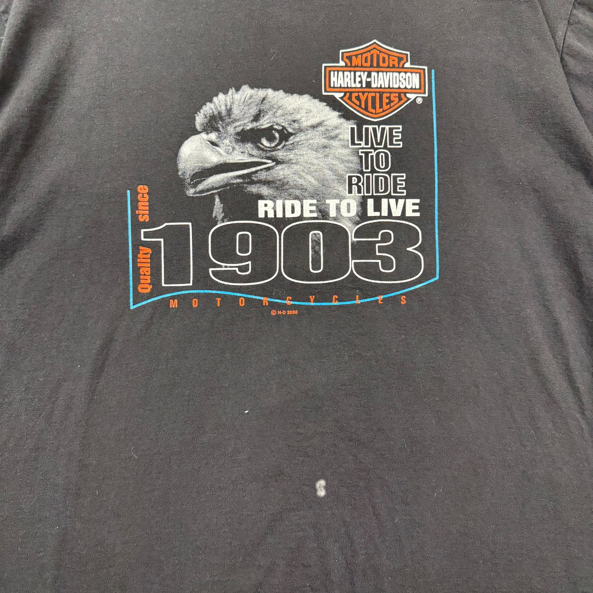 Vintage Harley Davidson Of Banff Tee Black