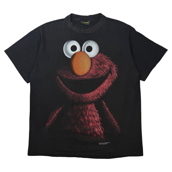 '90s Sesame Street Elmo Shadow Series T-Shirt Faded Black