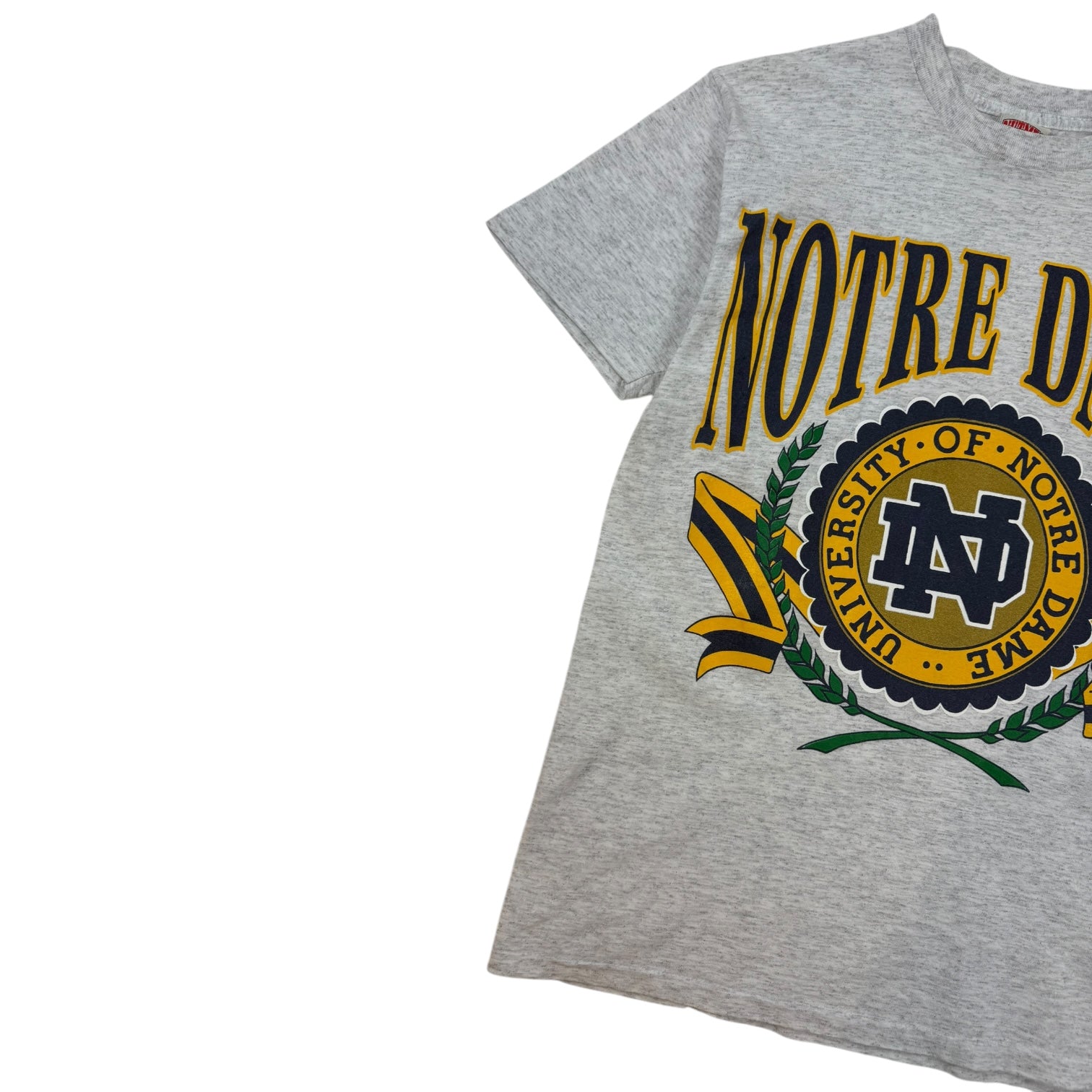 Vintage University Of Notre Dame T-Shirt Grey