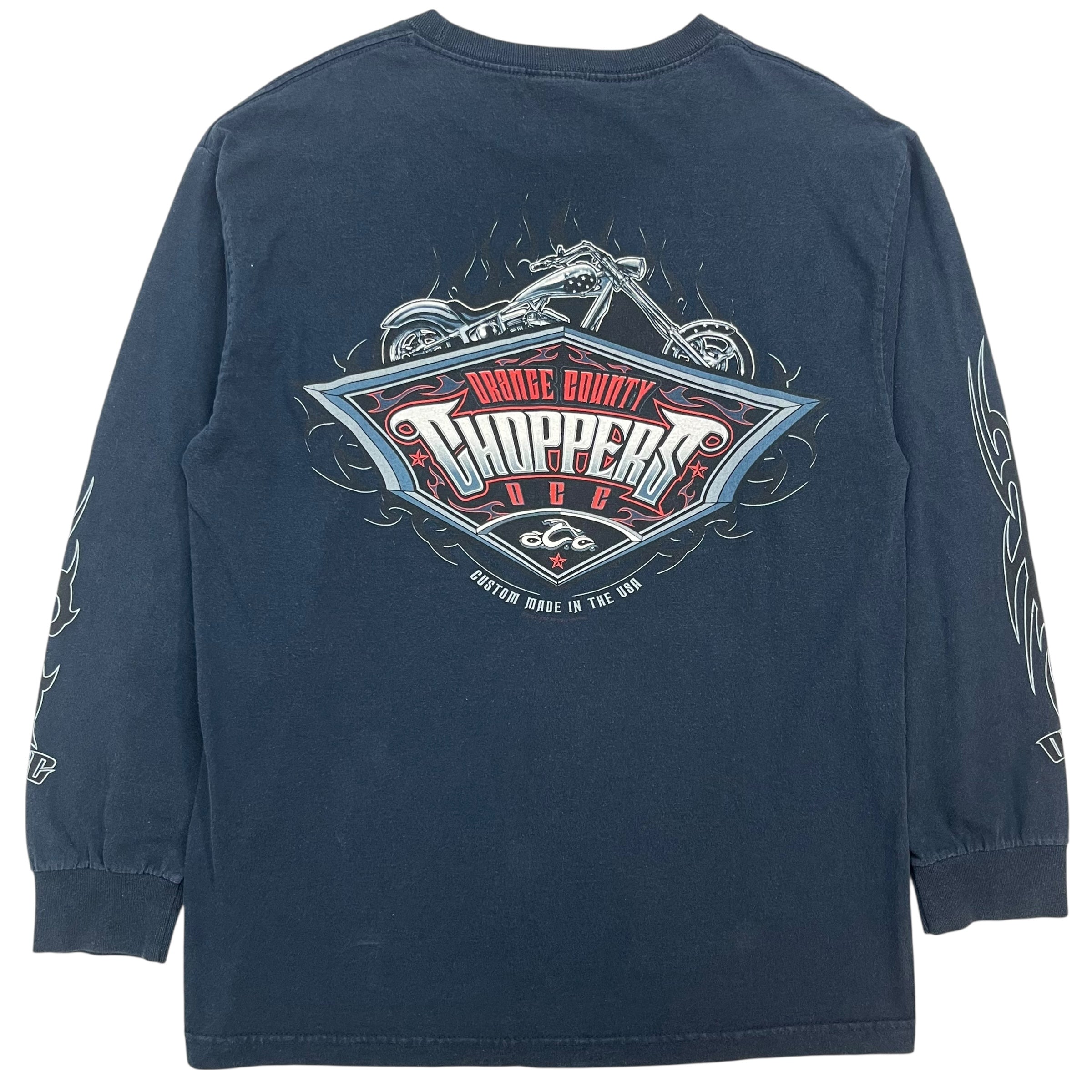 2004 Orange County Choppers Long Sleeve Tee Navy Blue
