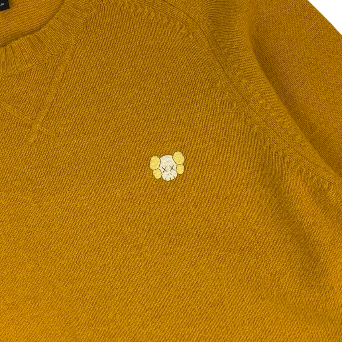 Uniqlo x KAWS Lambswool Crewneck Sweater Yellow