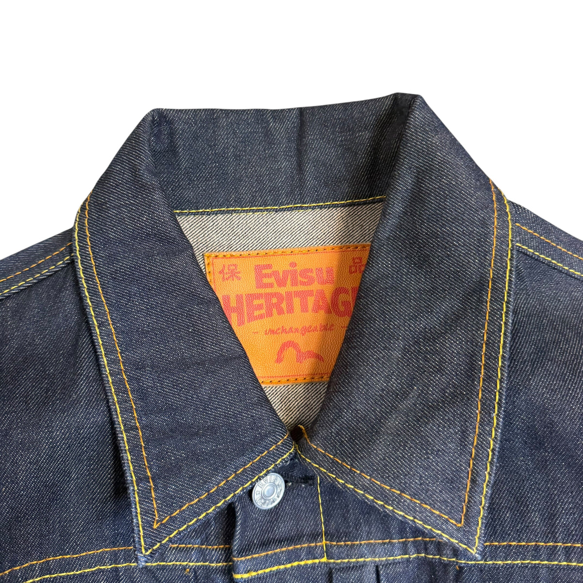 Evisu Heritage Handpainted Selvedge Raw Denim Jumpsuit Indigo/Red