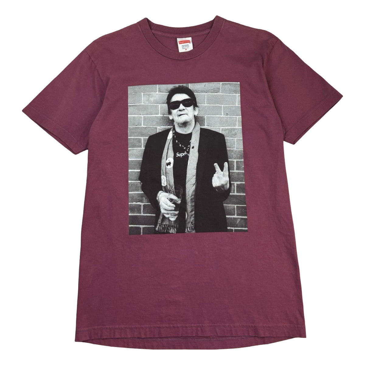 Supreme Shane MacGowan Tee Cherry Pink
