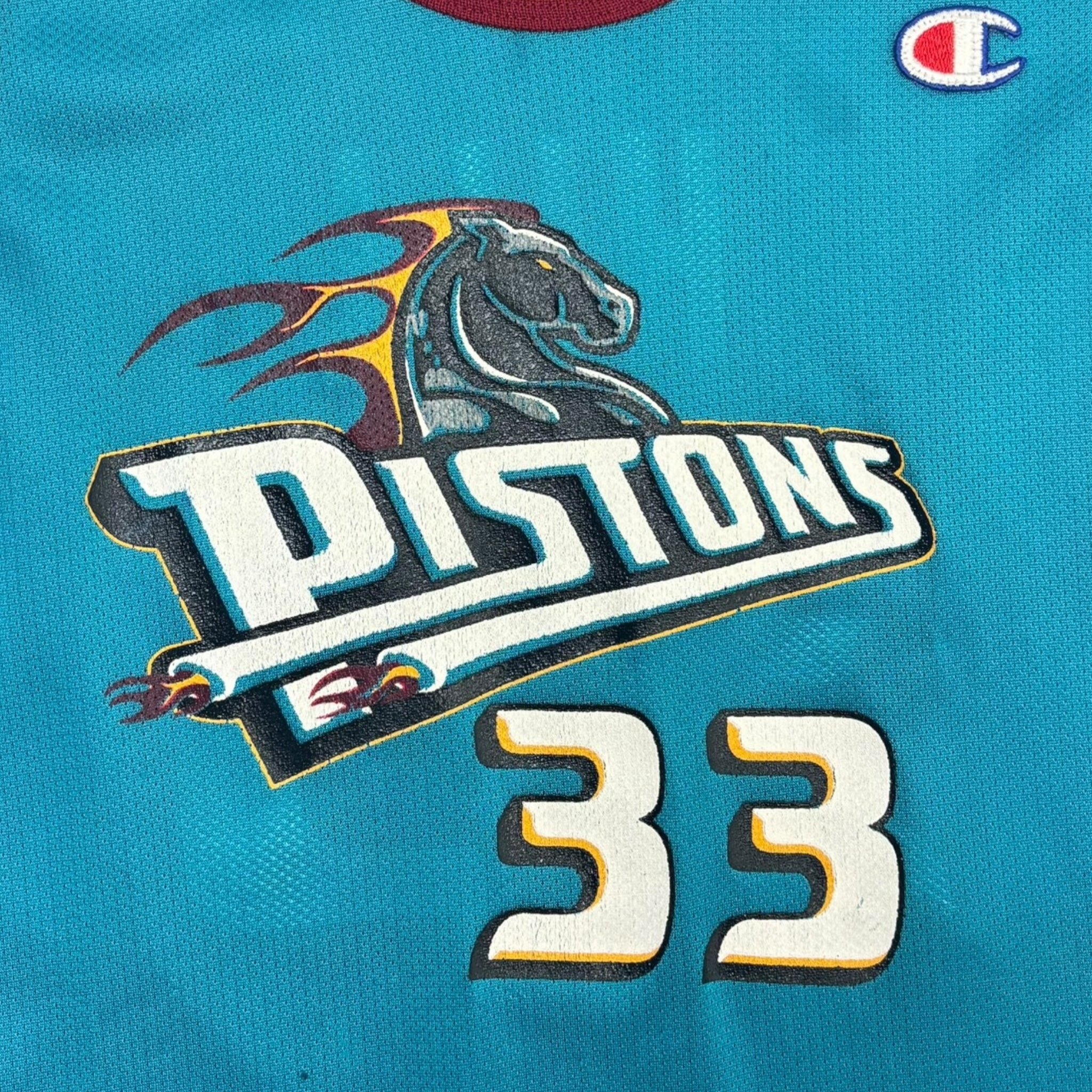 Vintage Champion Detroit Pistons Grant Hill NBA Jersey